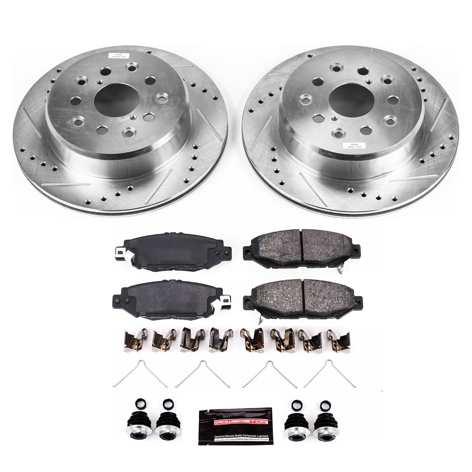 Power Stop - K1080 - Rear - Disc Brake Pad and Rotor Kit