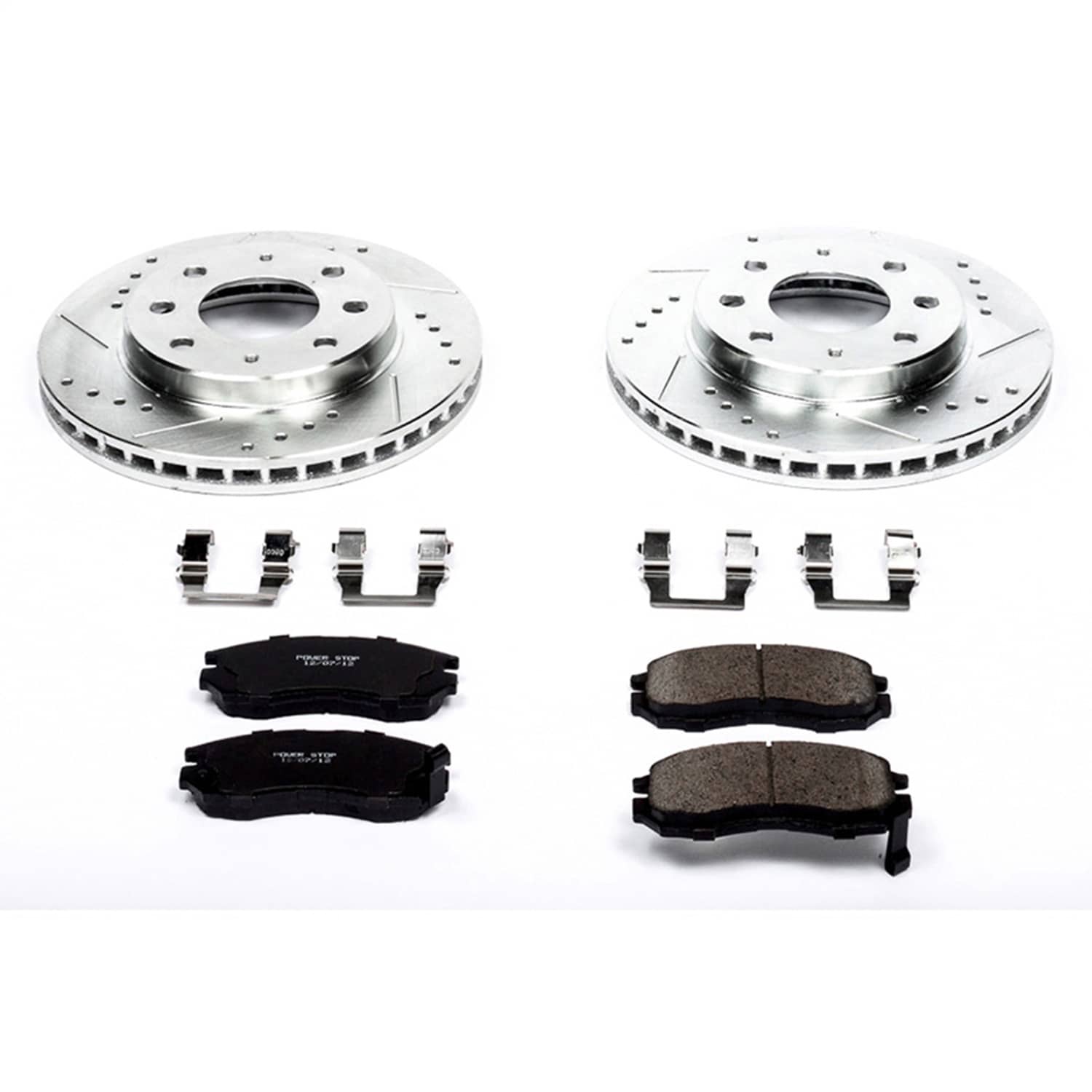 Power Stop - K1090 - Front - Disc Brake Pad and Rotor Kit