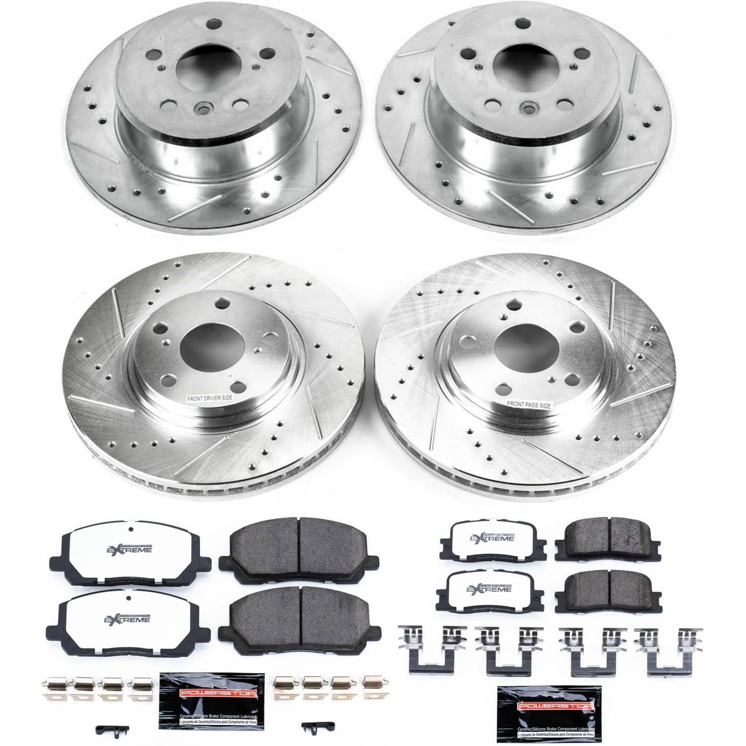 Power Stop - K1139-36 - Front and Rear - Disc Brake Pad and Rotor Kit