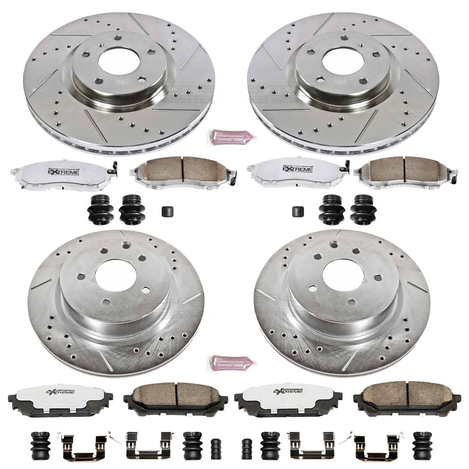 Power Stop - K114-26 - Front and Rear - Disc Brake Pad and Rotor Kit