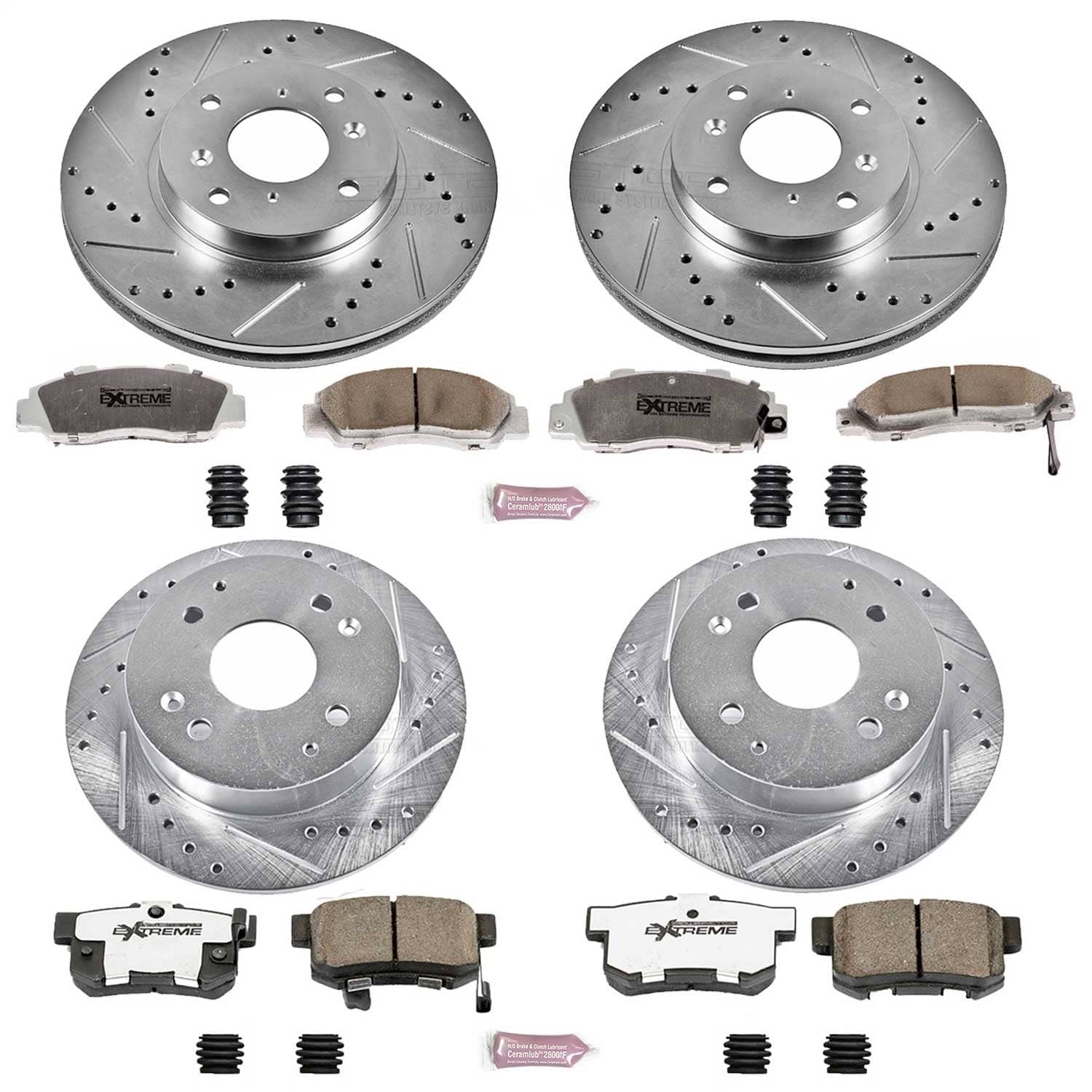 Power Stop - K1238-26 - Front and Rear - Disc Brake Pad and Rotor Kit
