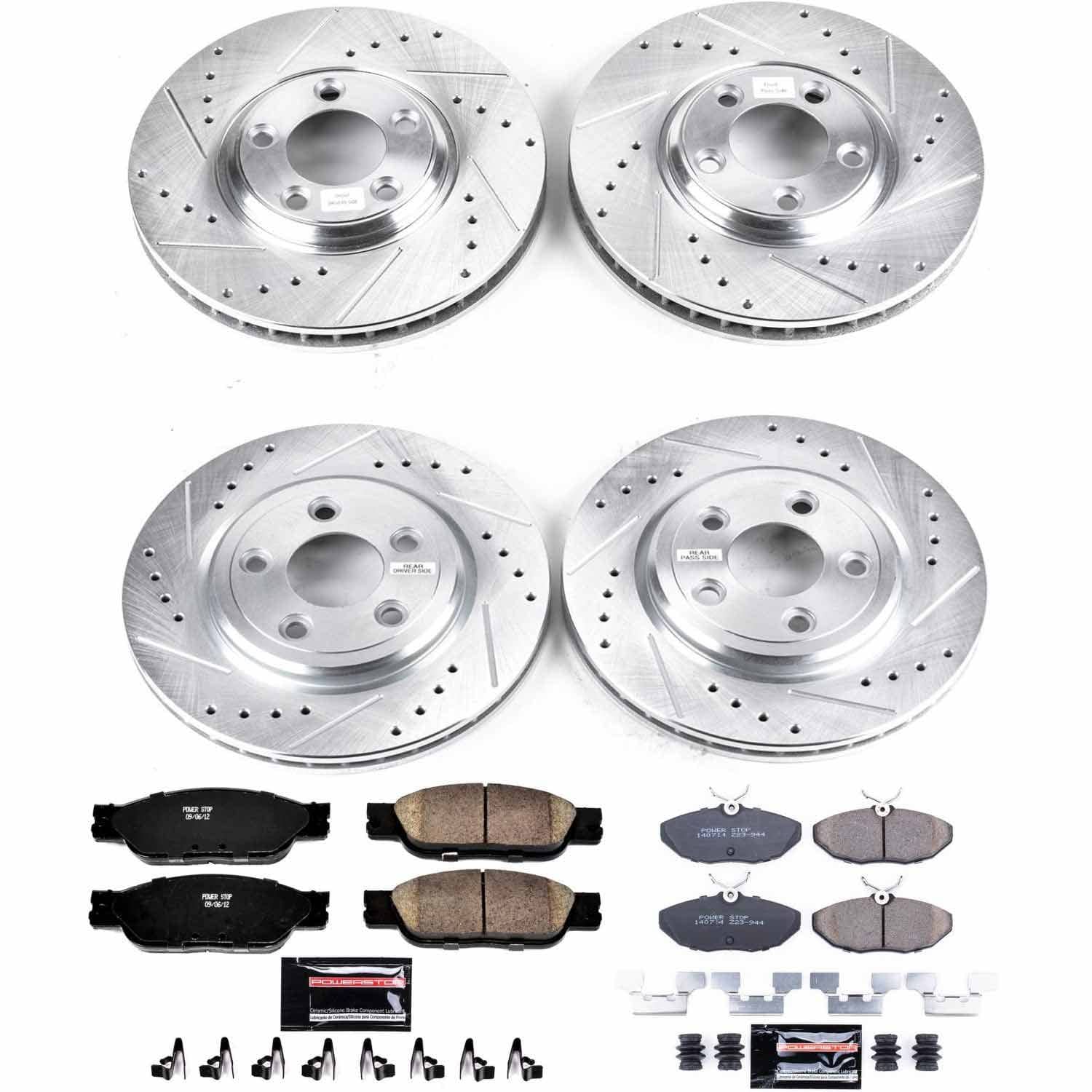 Power Stop - K1355 - Front and Rear - Disc Brake Pad and Rotor Kit