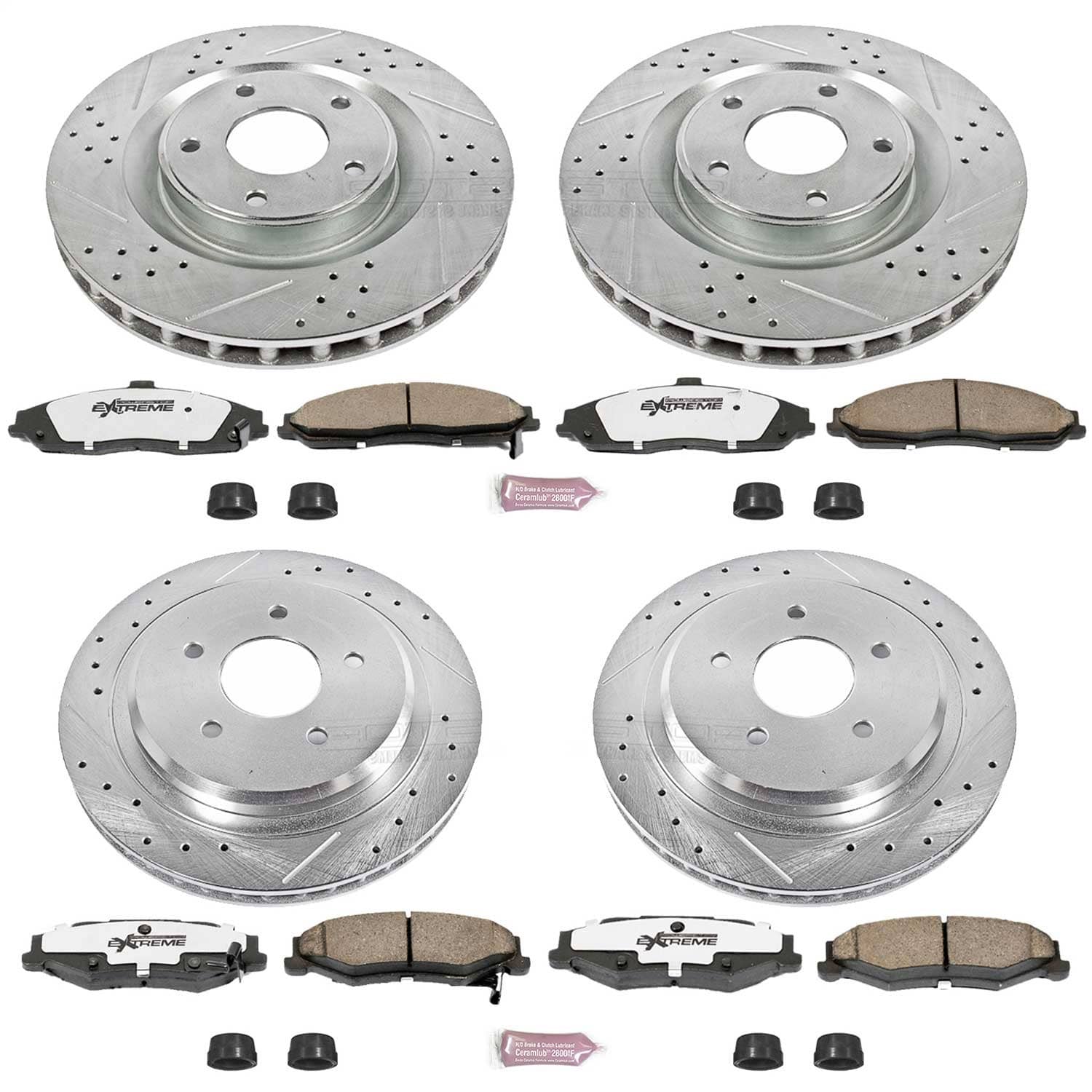 Power Stop - K1418-26 - Front and Rear - Disc Brake Pad and Rotor Kit