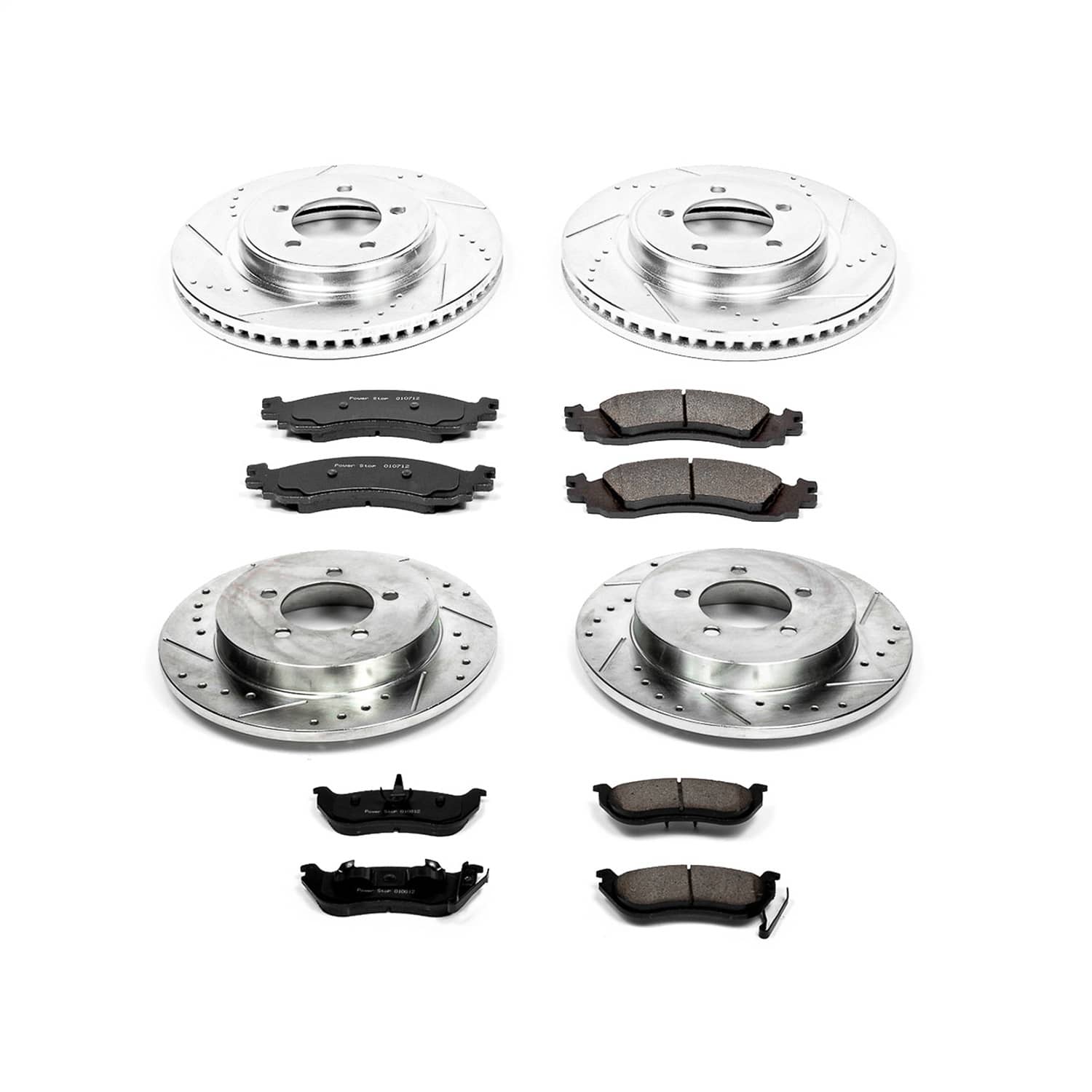 Power Stop - K1443 - Front and Rear - Disc Brake Pad and Rotor Kit