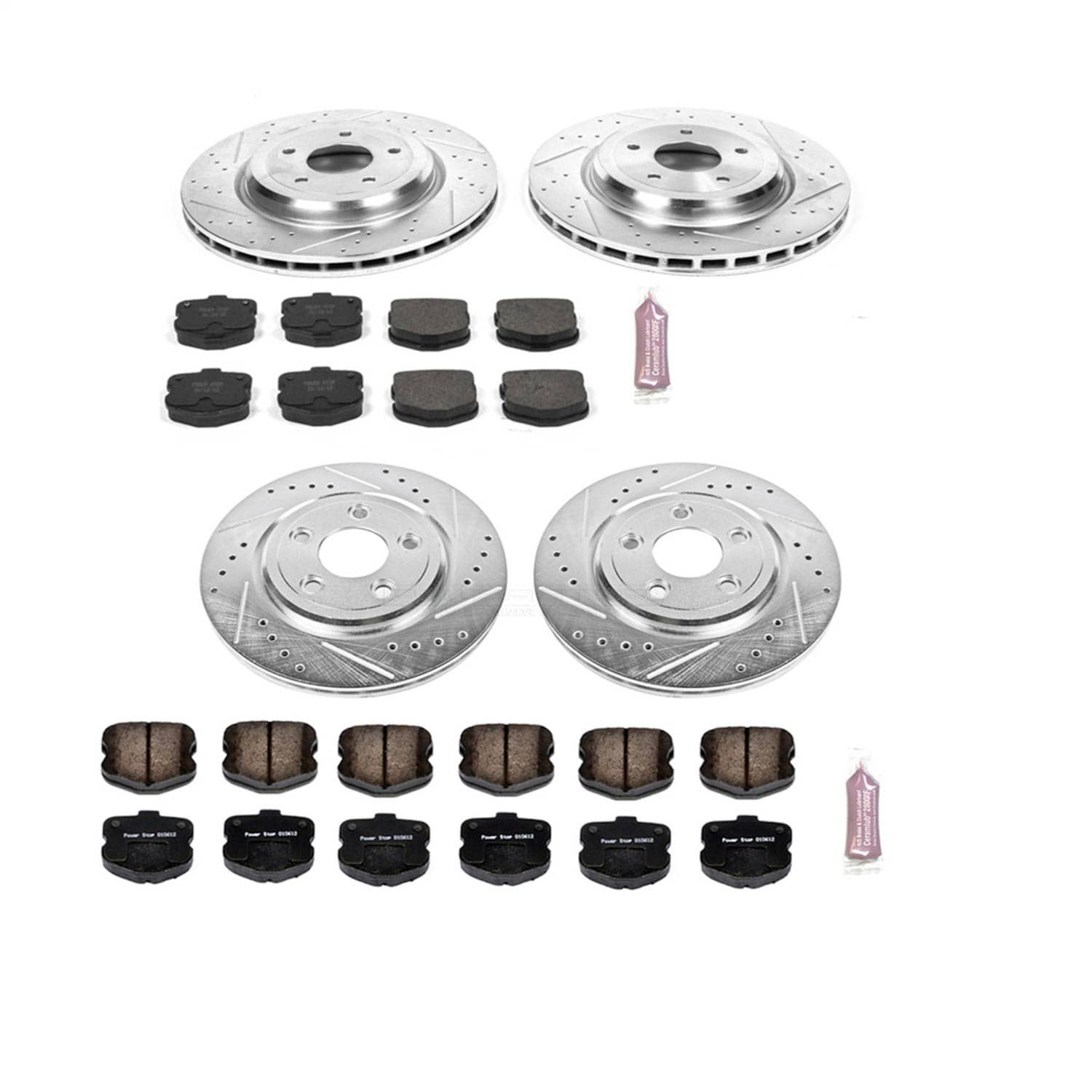 Power Stop - K1445 - Front and Rear - Disc Brake Pad and Rotor Kit