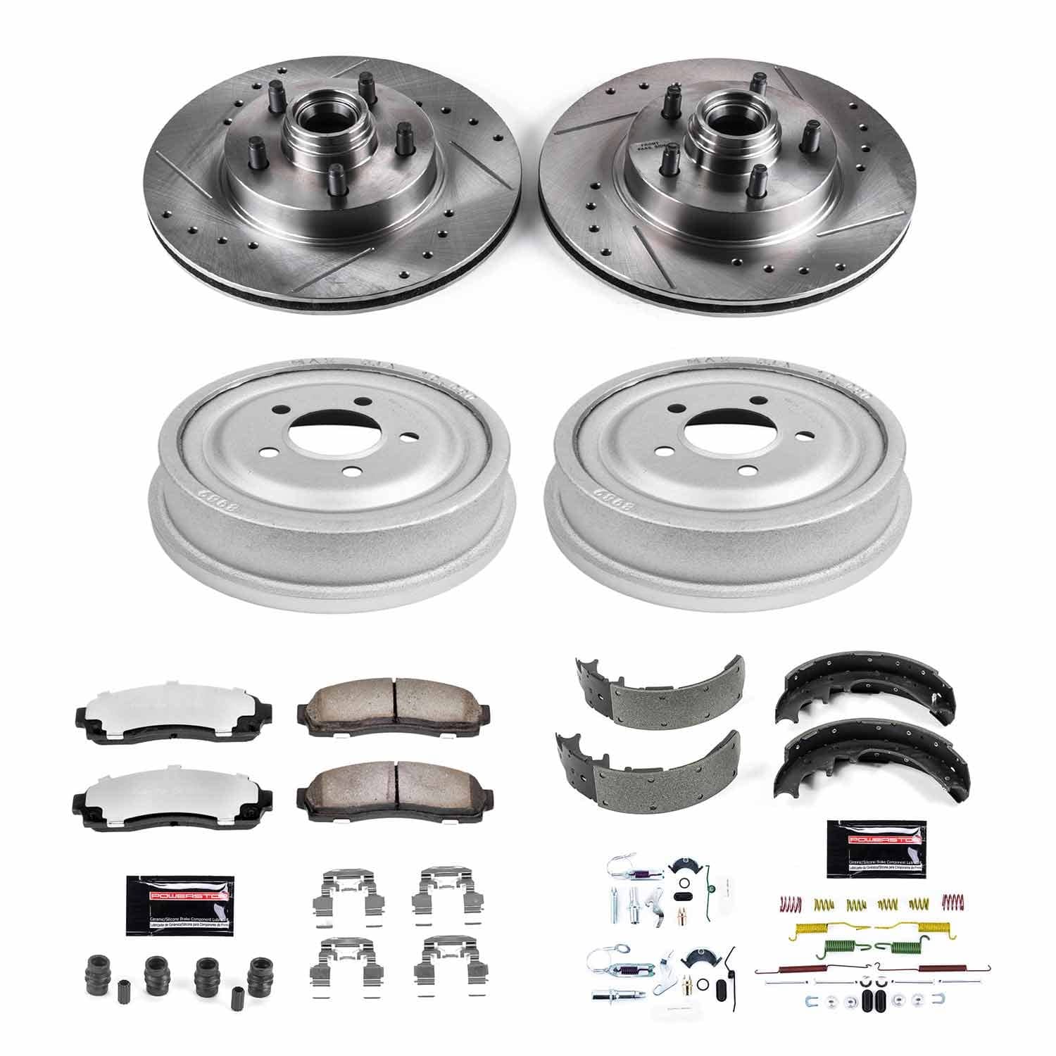 Power Stop - K15009DK-36 - Complete Vehicle Disc/Drum Brake Kit