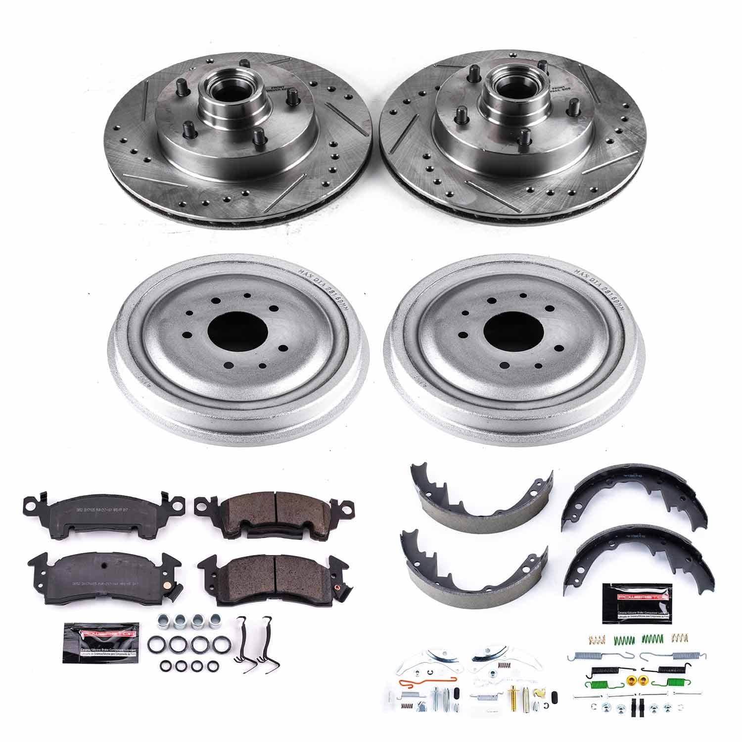 Power Stop - K15028DK - Complete Vehicle Disc/Drum Brake Kit