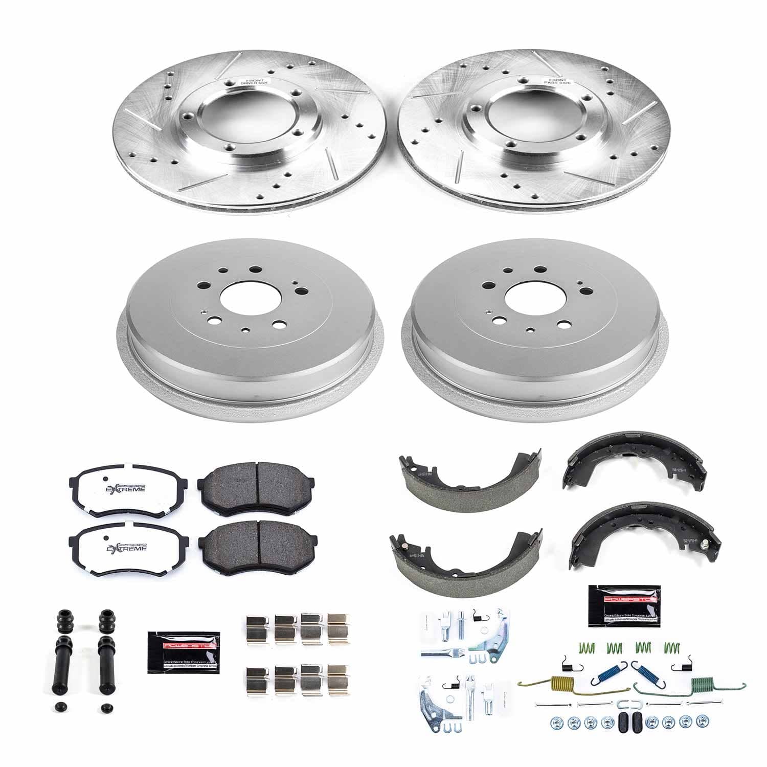 Power Stop - K15039DK-36 - Complete Vehicle Disc/Drum Brake Kit
