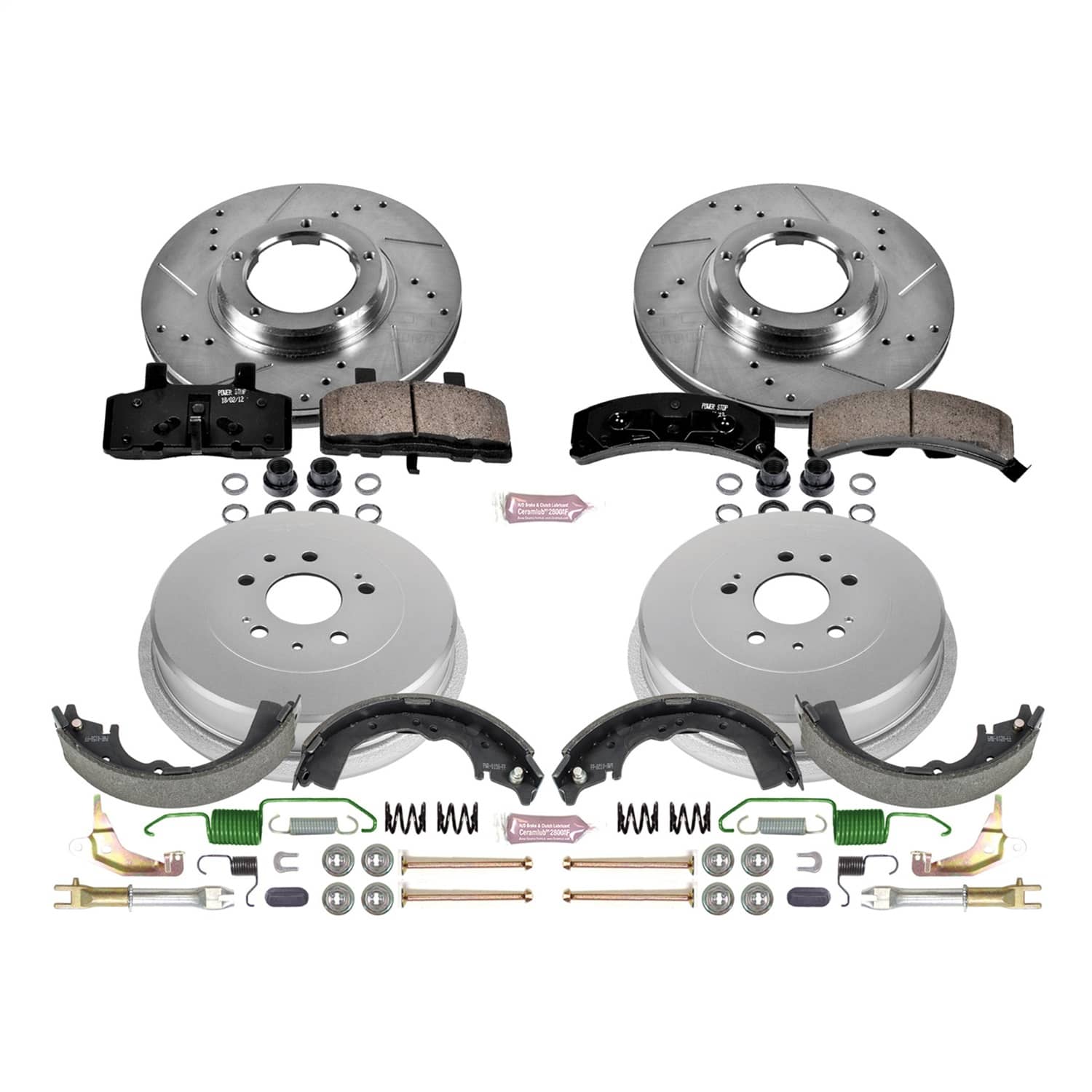 Power Stop - K15039DK - Complete Vehicle Disc/Drum Brake Kit
