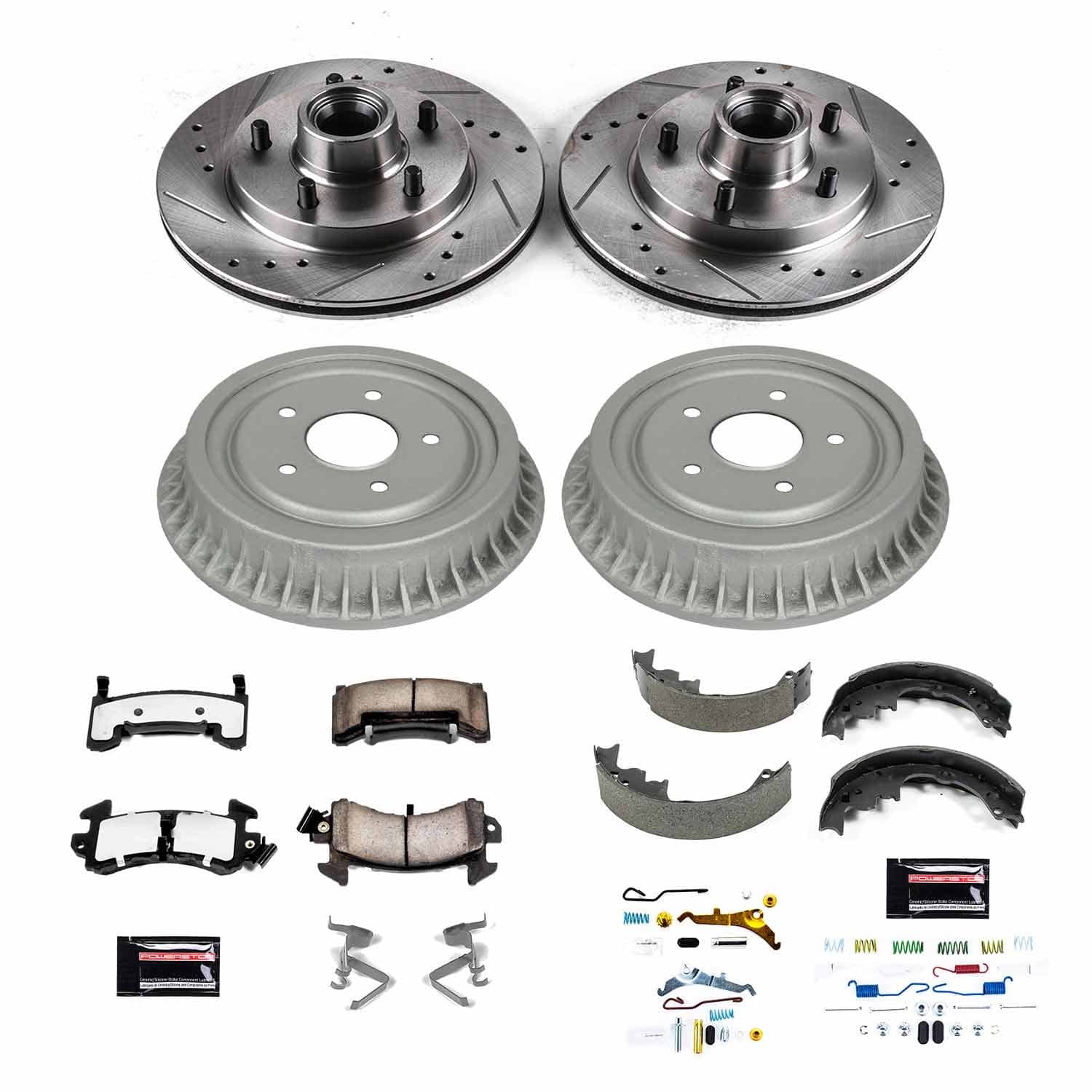 Power Stop - K15049DK-36 - Complete Vehicle Disc/Drum Brake Kit