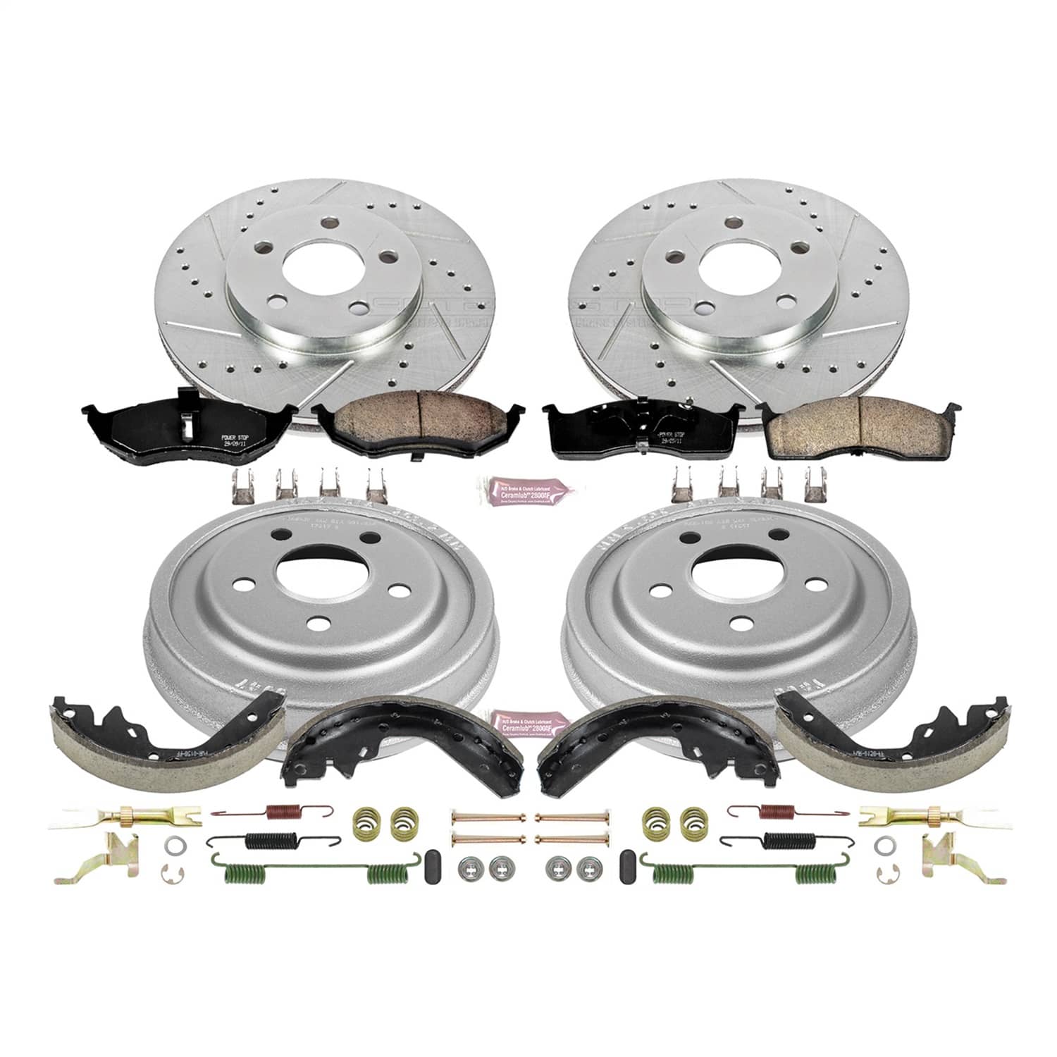 Power Stop - K15058DK - Complete Vehicle Disc/Drum Brake Kit