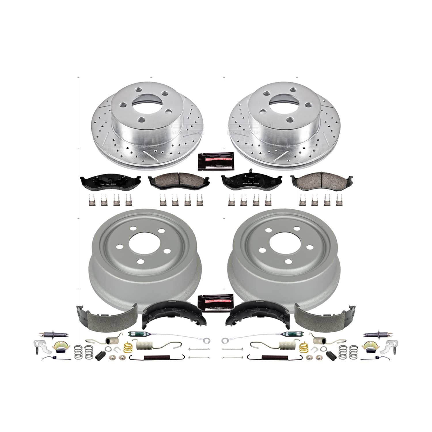 Power Stop - K15075DK - Complete Vehicle Disc/Drum Brake Kit