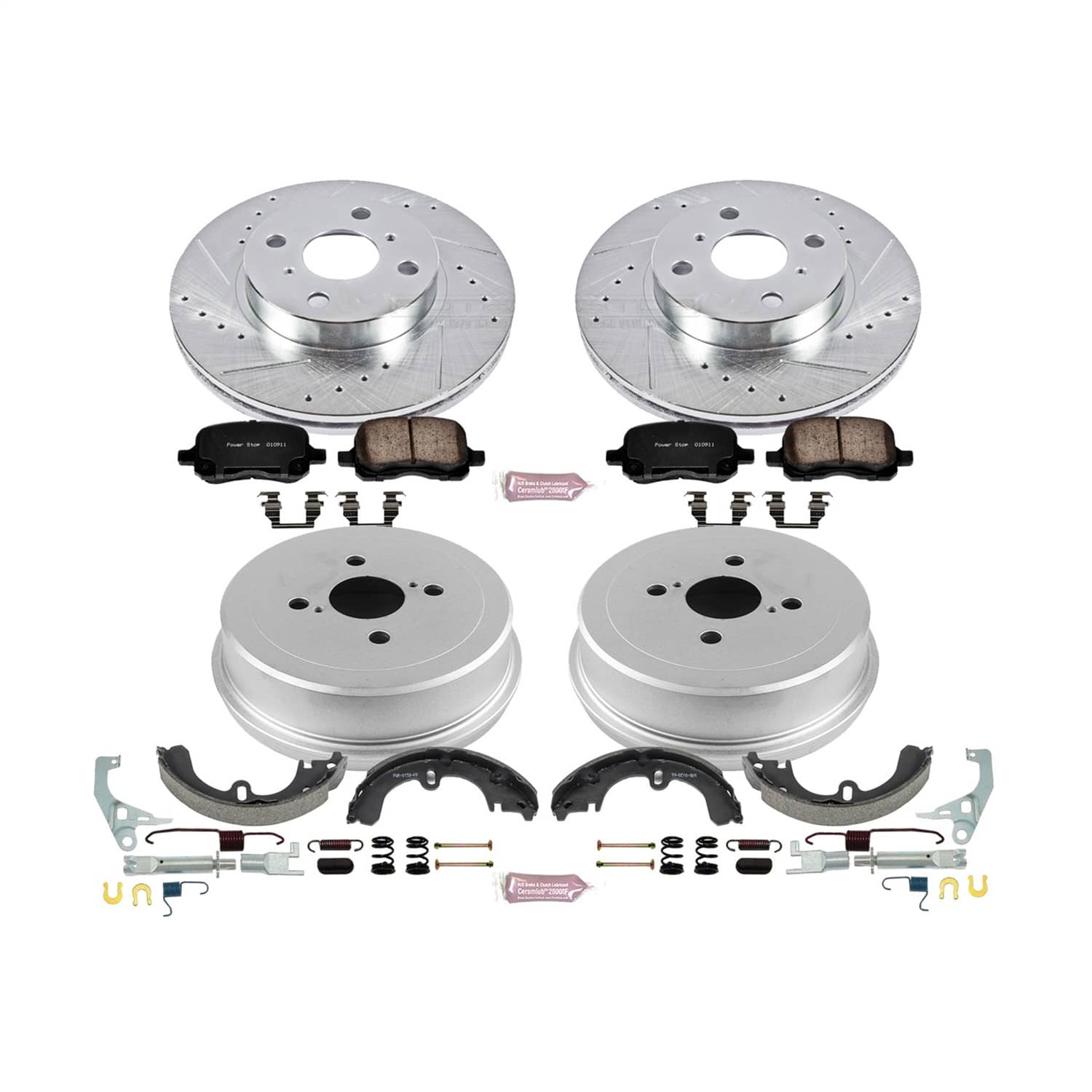 Power Stop - K15078DK - Complete Vehicle Disc/Drum Brake Kit