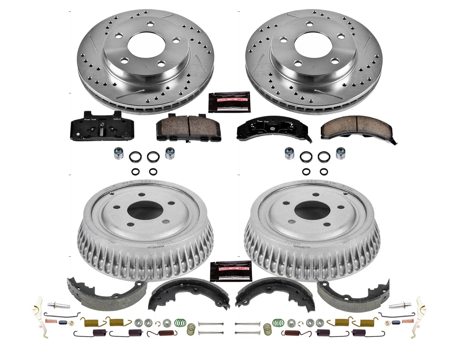 Power Stop - K15080DK - Complete Vehicle Disc/Drum Brake Kit