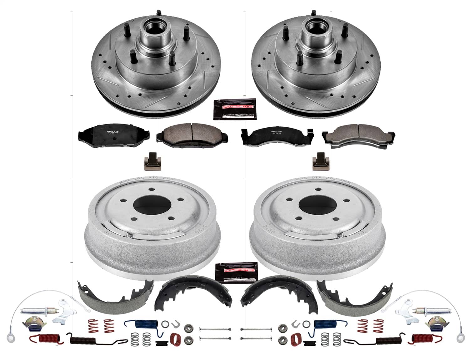 Power Stop - K15089DK - Complete Vehicle Disc/Drum Brake Kit