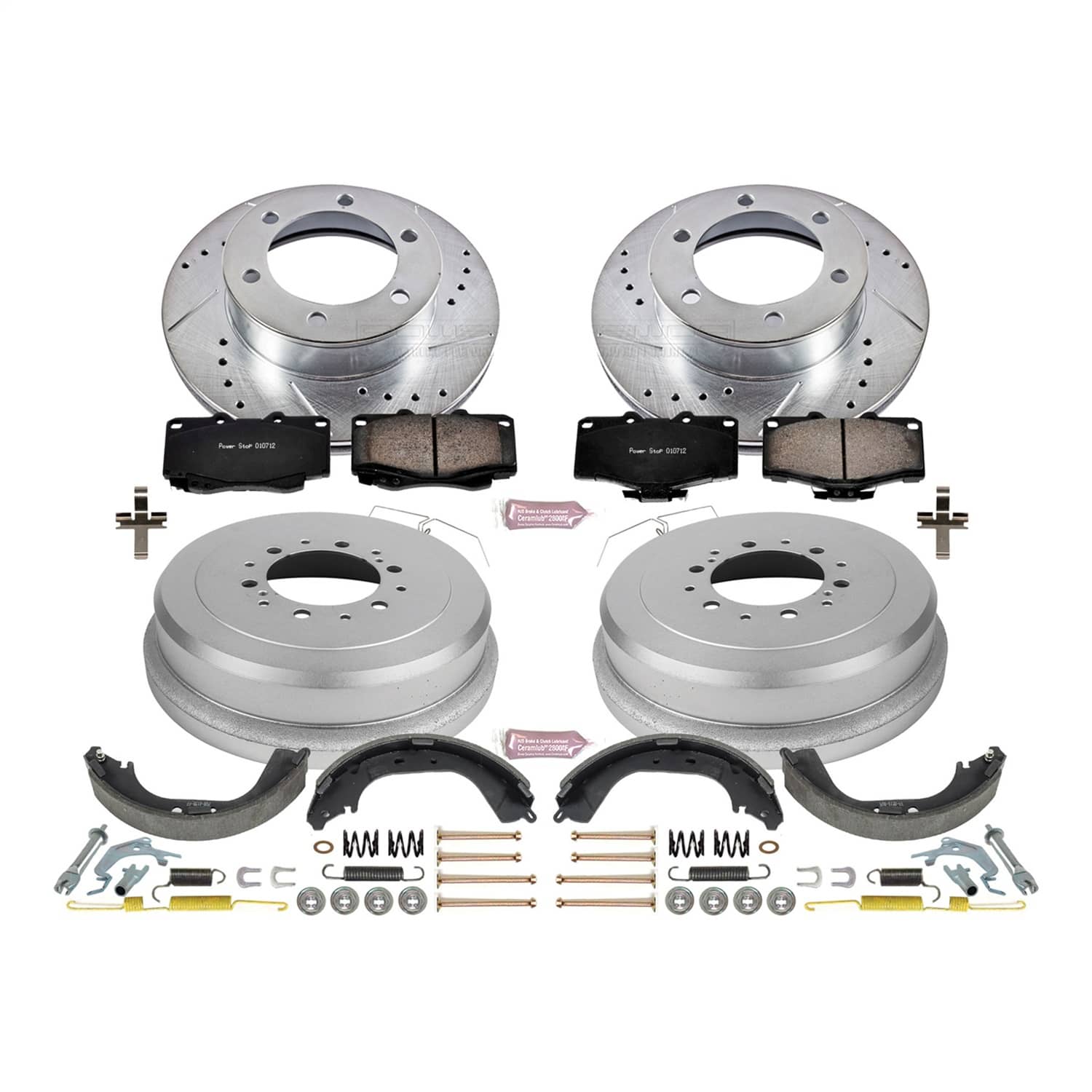 Power Stop - K15095DK - Complete Vehicle Disc/Drum Brake Kit