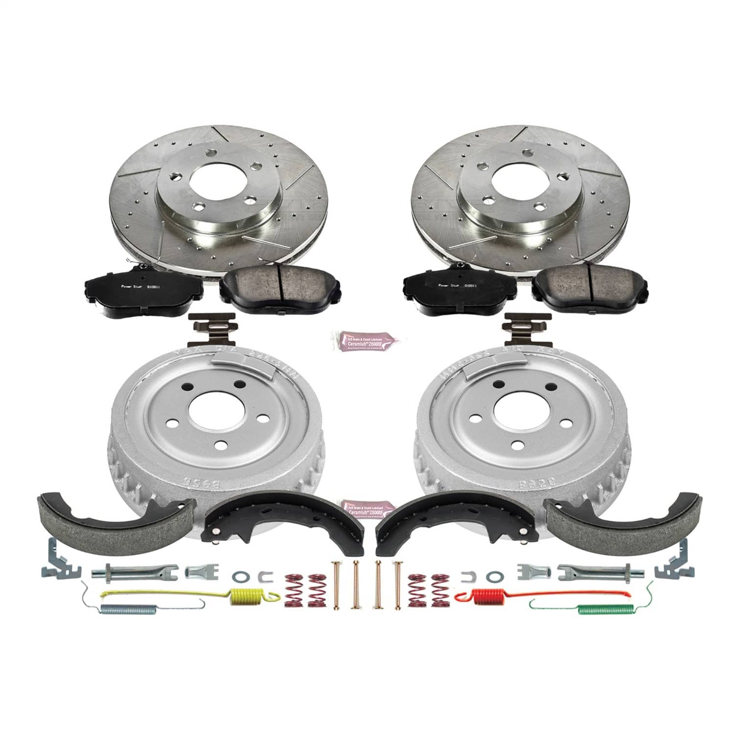 Power Stop - K15101DK - Complete Vehicle Disc/Drum Brake Kit