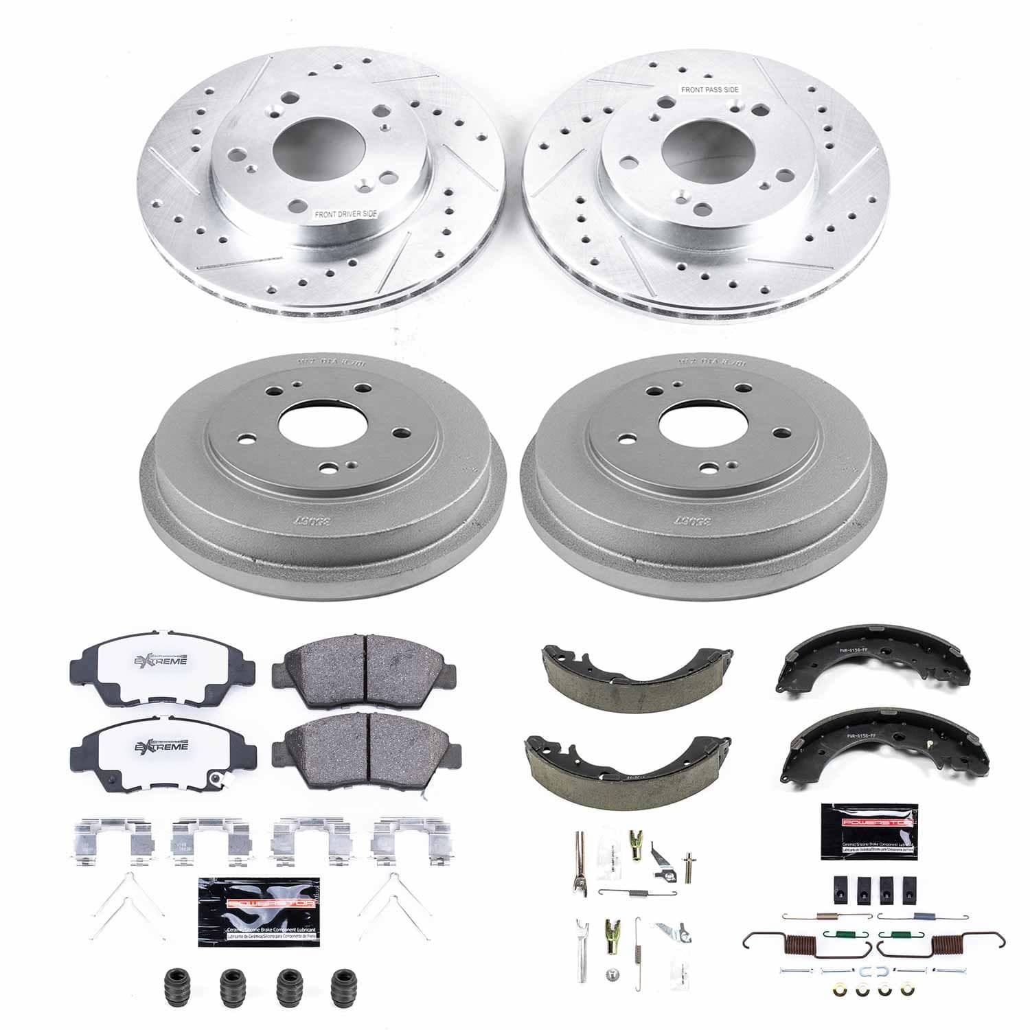Power Stop - K15110DK-26 - Complete Vehicle Disc/Drum Brake Kit
