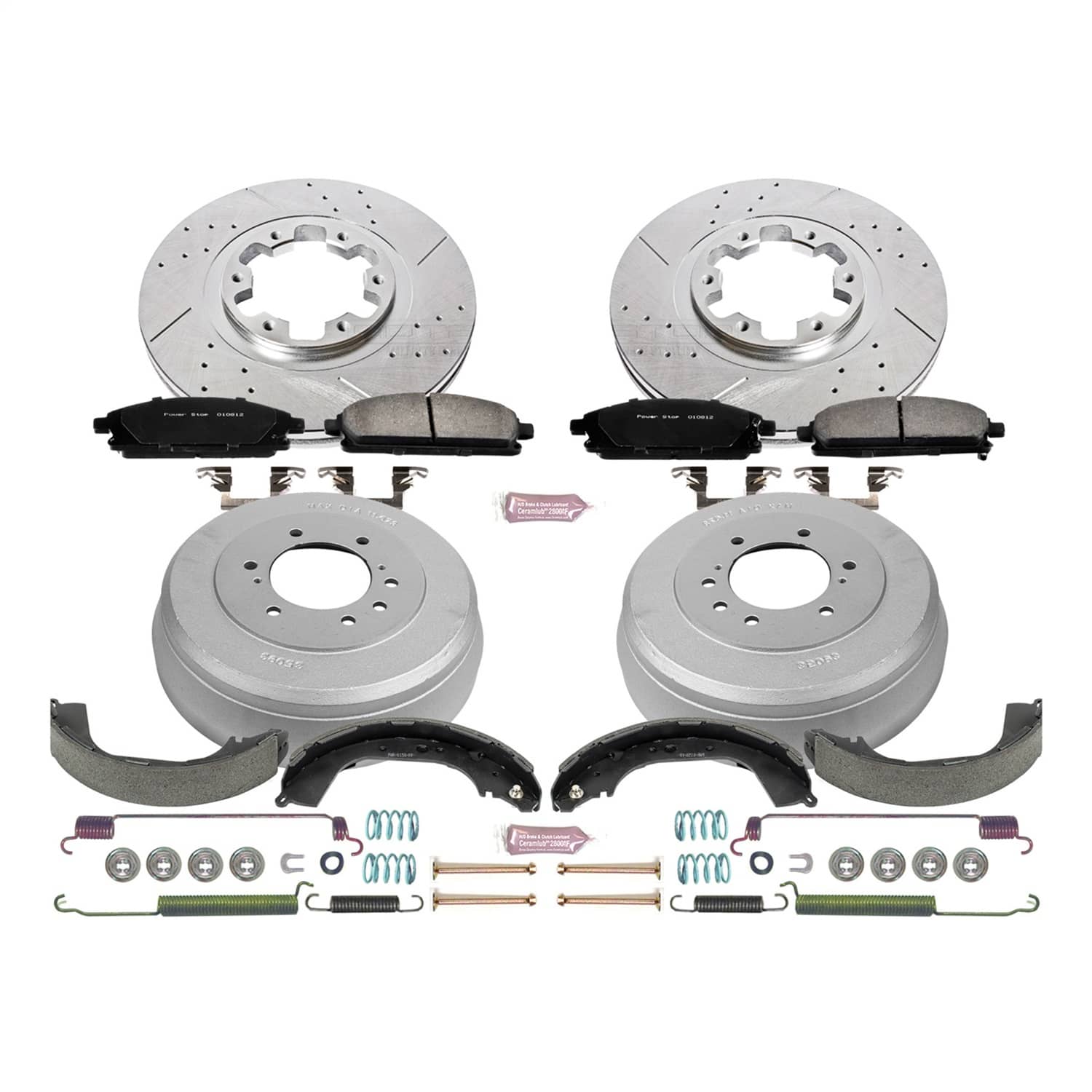 Power Stop - K15115DK - Complete Vehicle Disc/Drum Brake Kit
