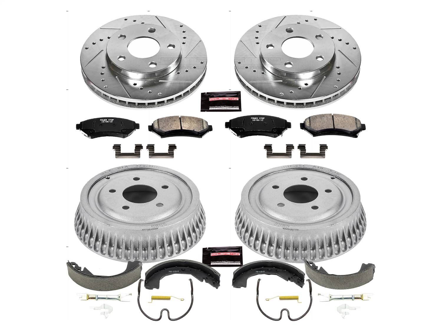 Power Stop - K15120DK - Complete Vehicle Disc/Drum Brake Kit