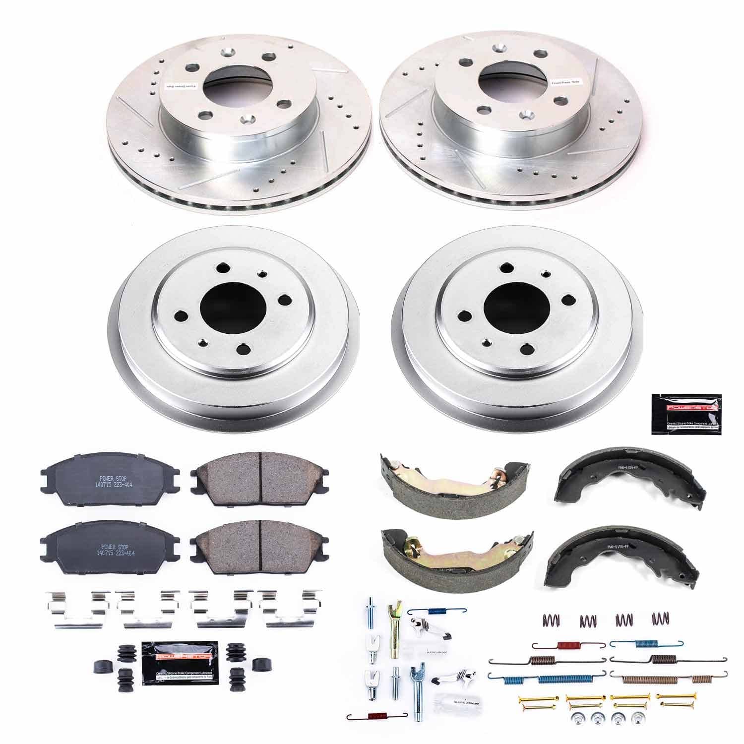 Power Stop - K15155DK - Complete Vehicle Disc/Drum Brake Kit