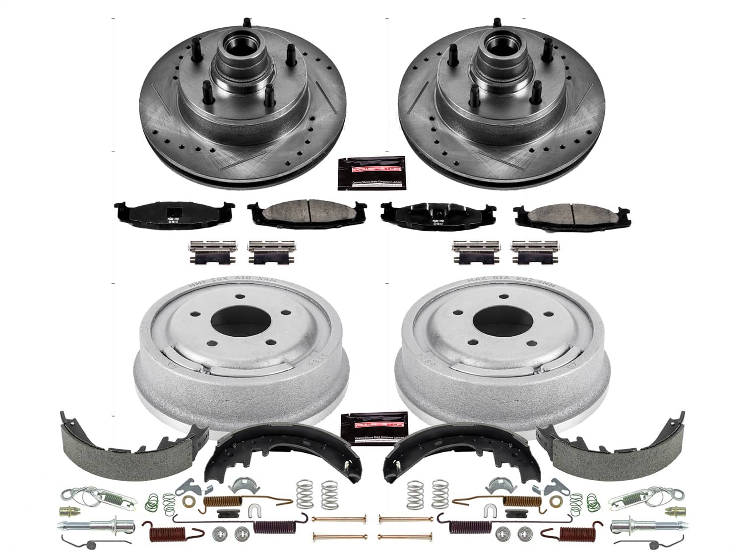 Power Stop - K15170DK - Complete Vehicle Disc/Drum Brake Kit