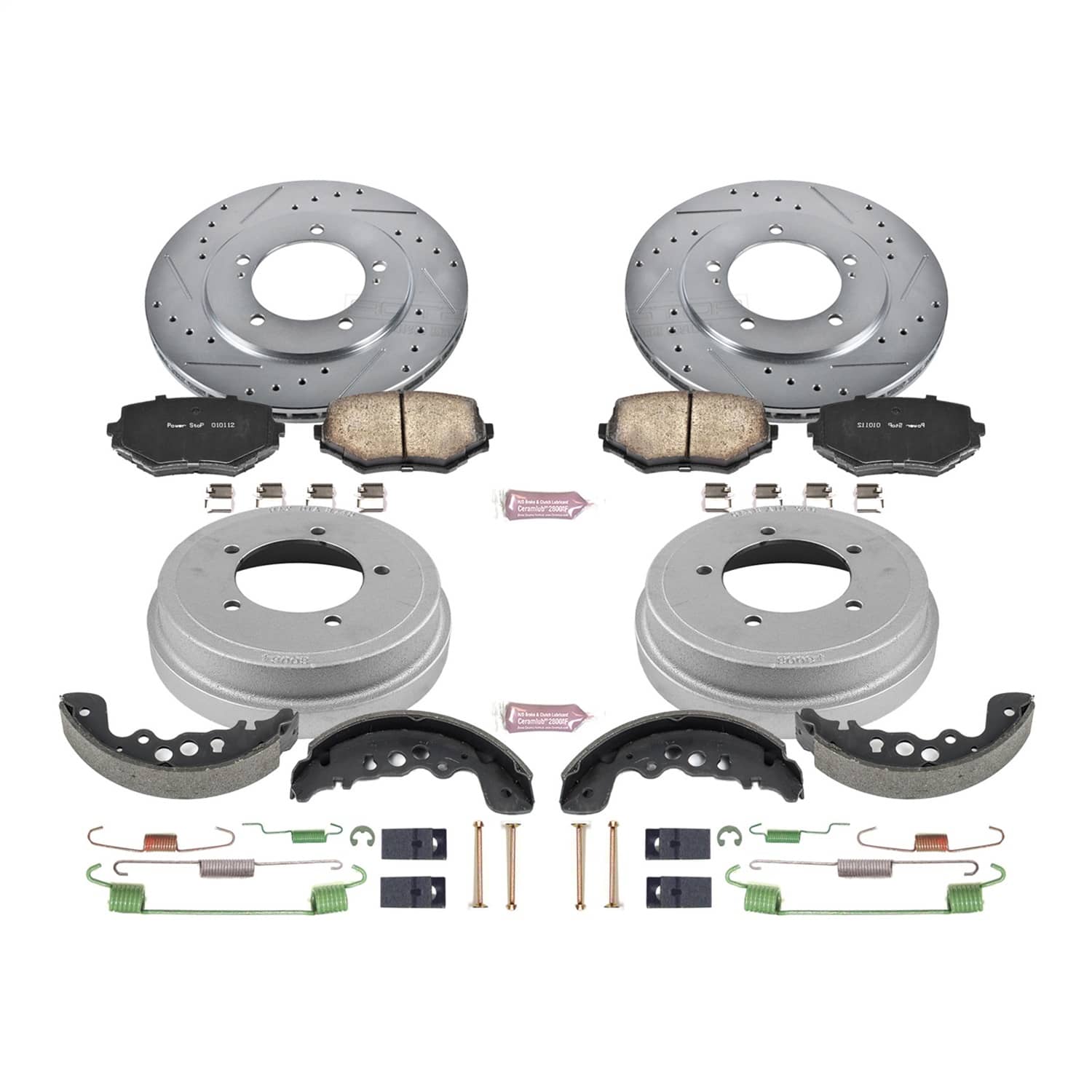 Power Stop - K15185DK - Complete Vehicle Disc/Drum Brake Kit