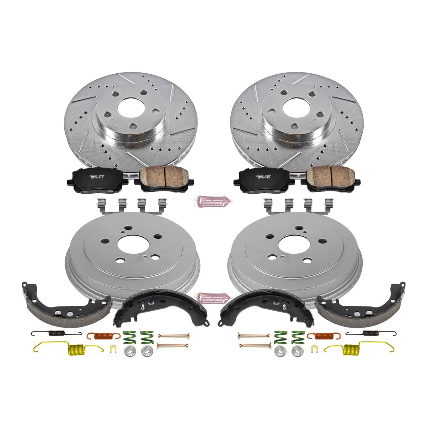 Power Stop - K15200DK - Complete Vehicle Disc/Drum Brake Kit