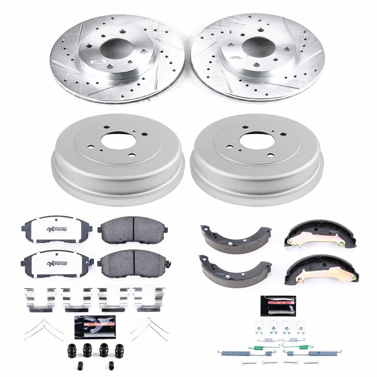 Power Stop - K15207DK-26 - Complete Vehicle Disc/Drum Brake Kit