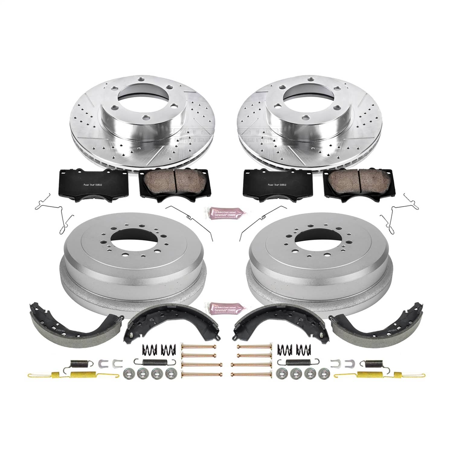 Power Stop - K15214DK - Complete Vehicle Disc/Drum Brake Kit