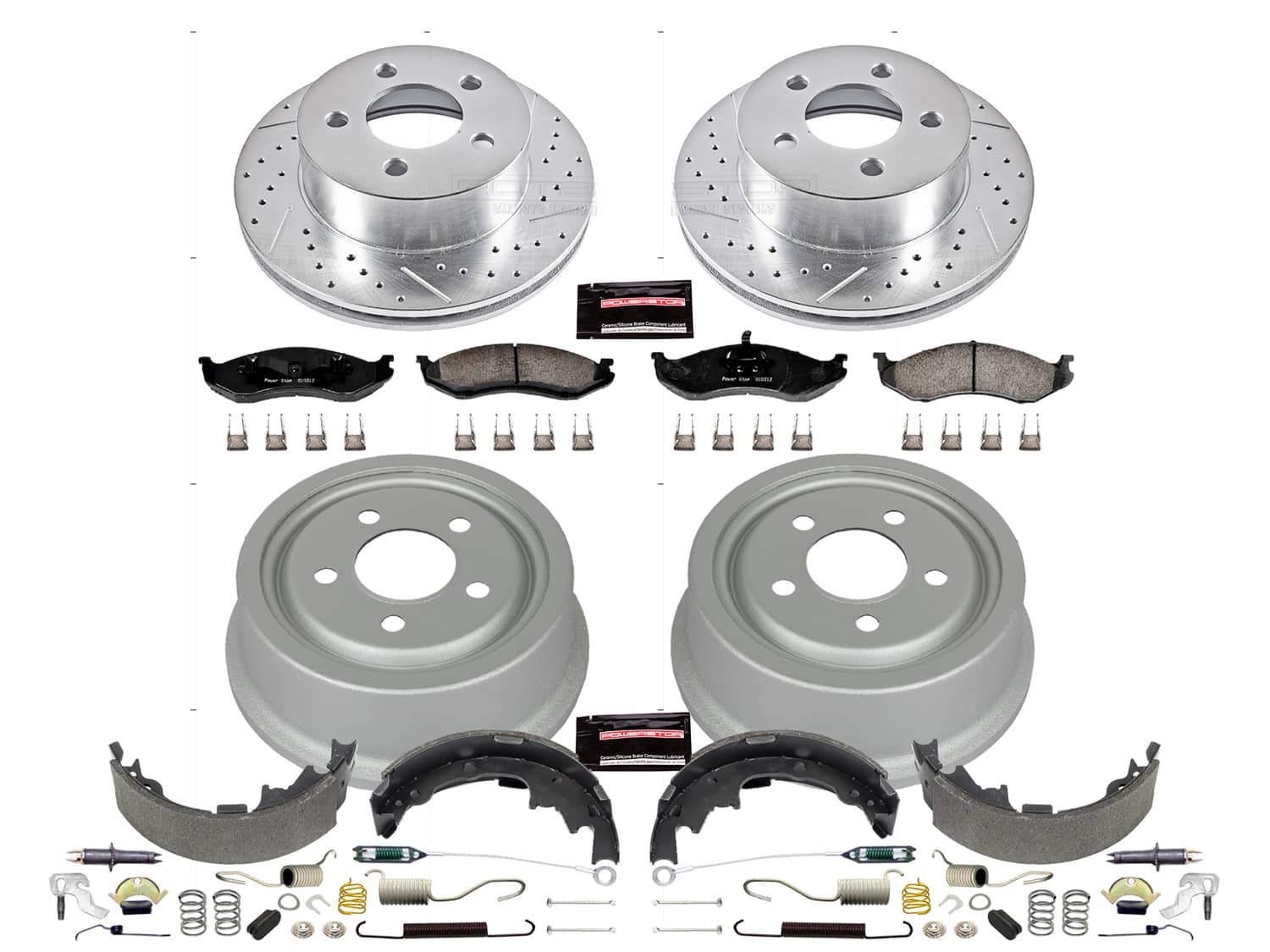 Power Stop - K15215DK - Complete Vehicle Disc/Drum Brake Kit