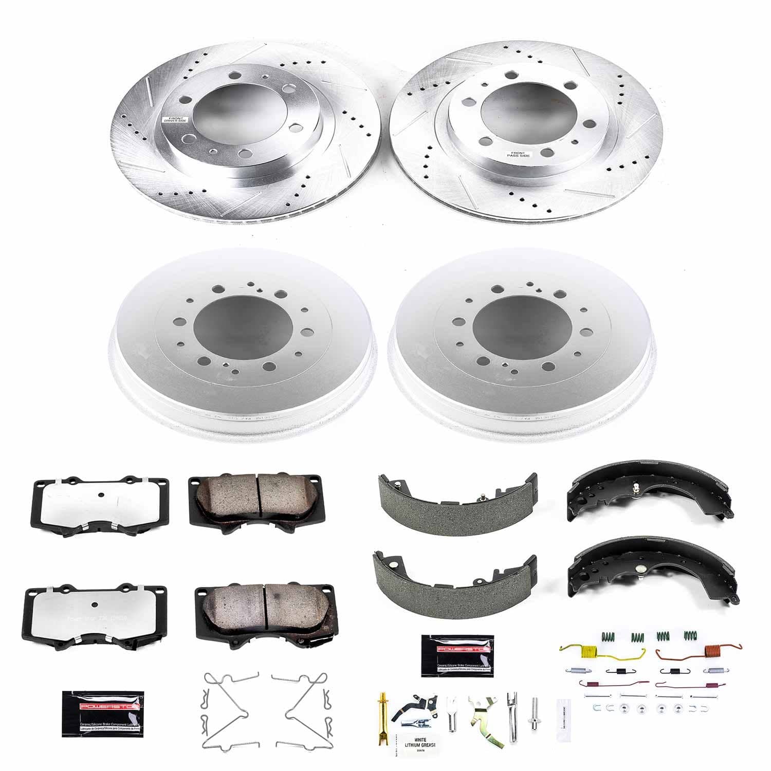 Power Stop - K15231DK-36 - Complete Vehicle Disc/Drum Brake Kit