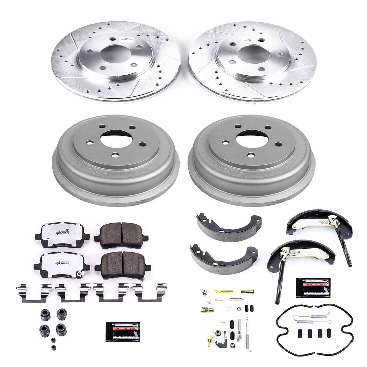 Power Stop - K15239DK-26 - Complete Vehicle Disc/Drum Brake Kit