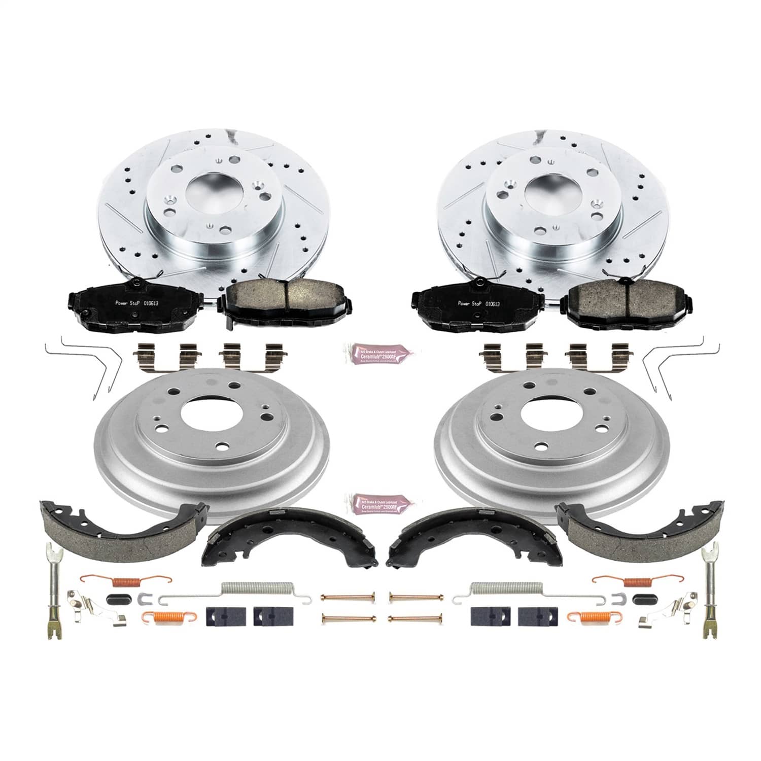 Power Stop - K15242DK - Complete Vehicle Disc/Drum Brake Kit
