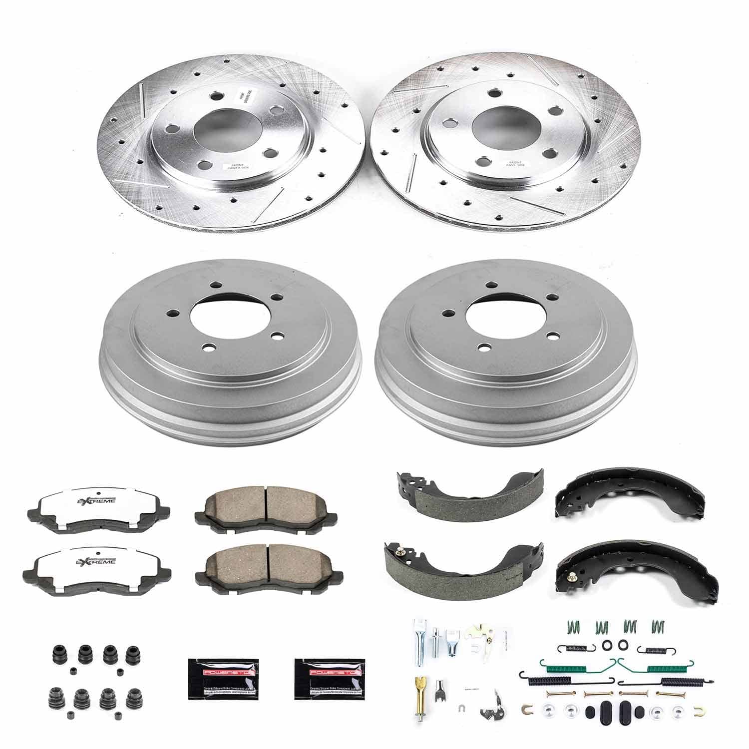 Power Stop - K15251DK-26 - Complete Vehicle Disc/Drum Brake Kit