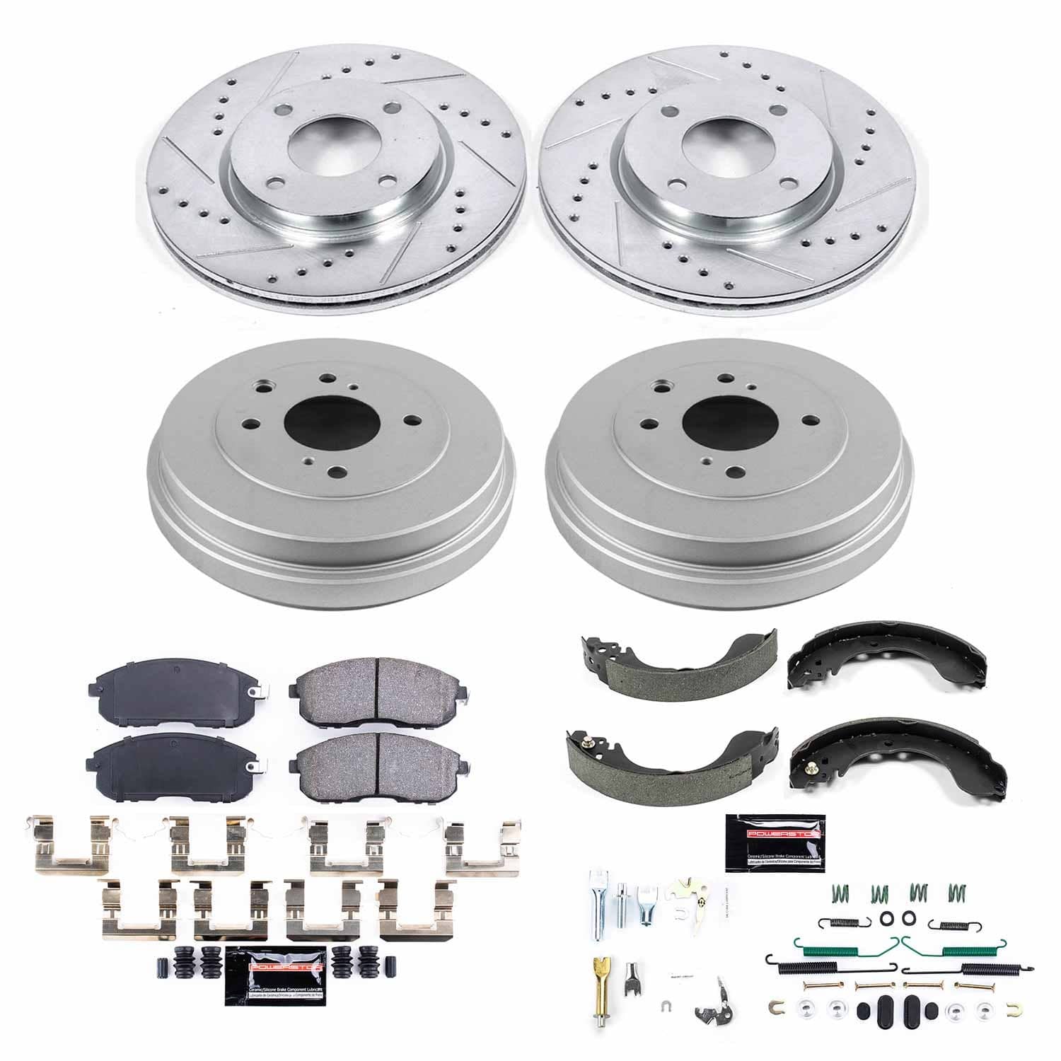 Power Stop - K15252DK - Complete Vehicle Disc/Drum Brake Kit