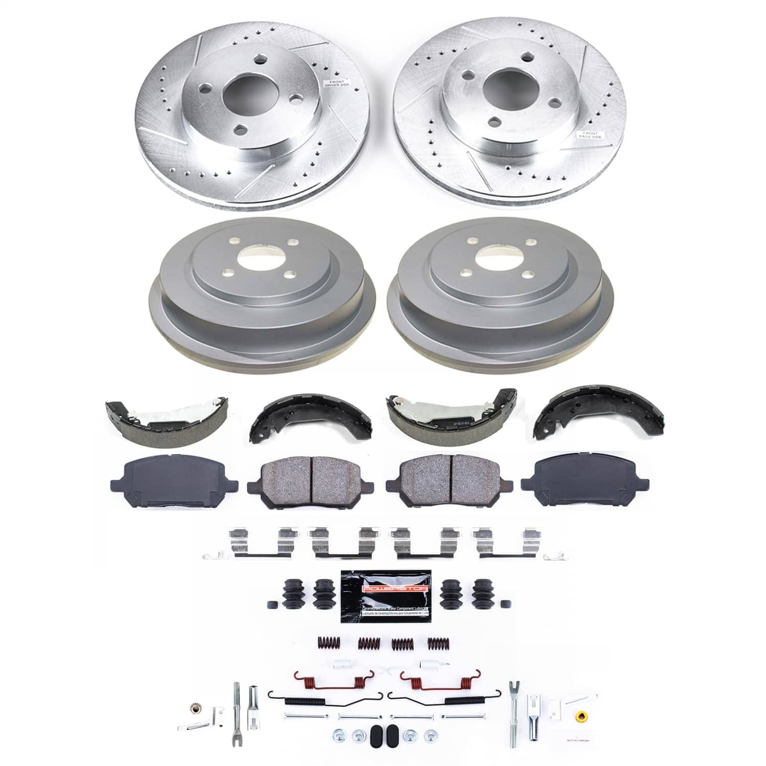 Power Stop - K15421DK - Complete Vehicle Disc/Drum Brake Kit