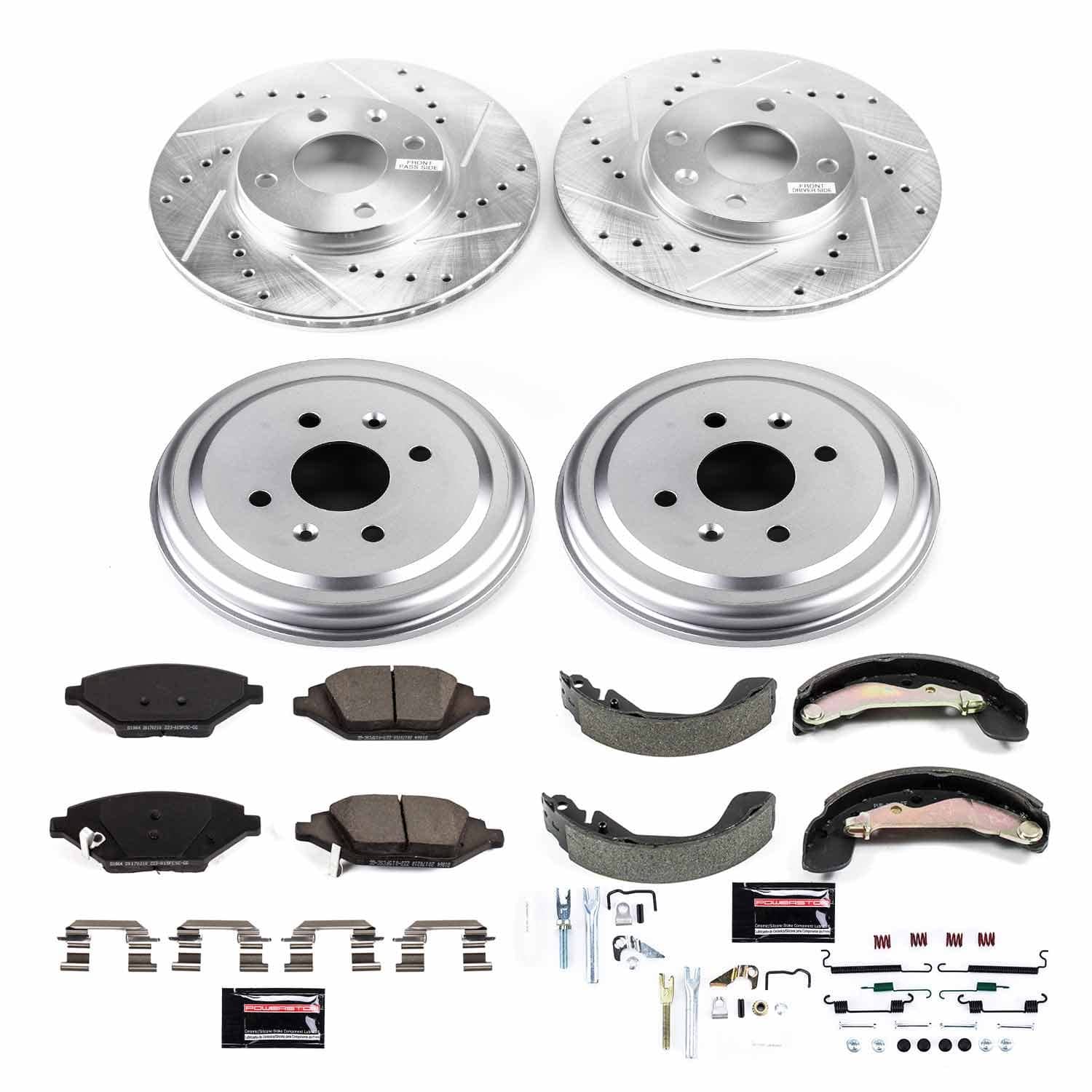 Power Stop - K15426DK - Complete Vehicle Disc/Drum Brake Kit