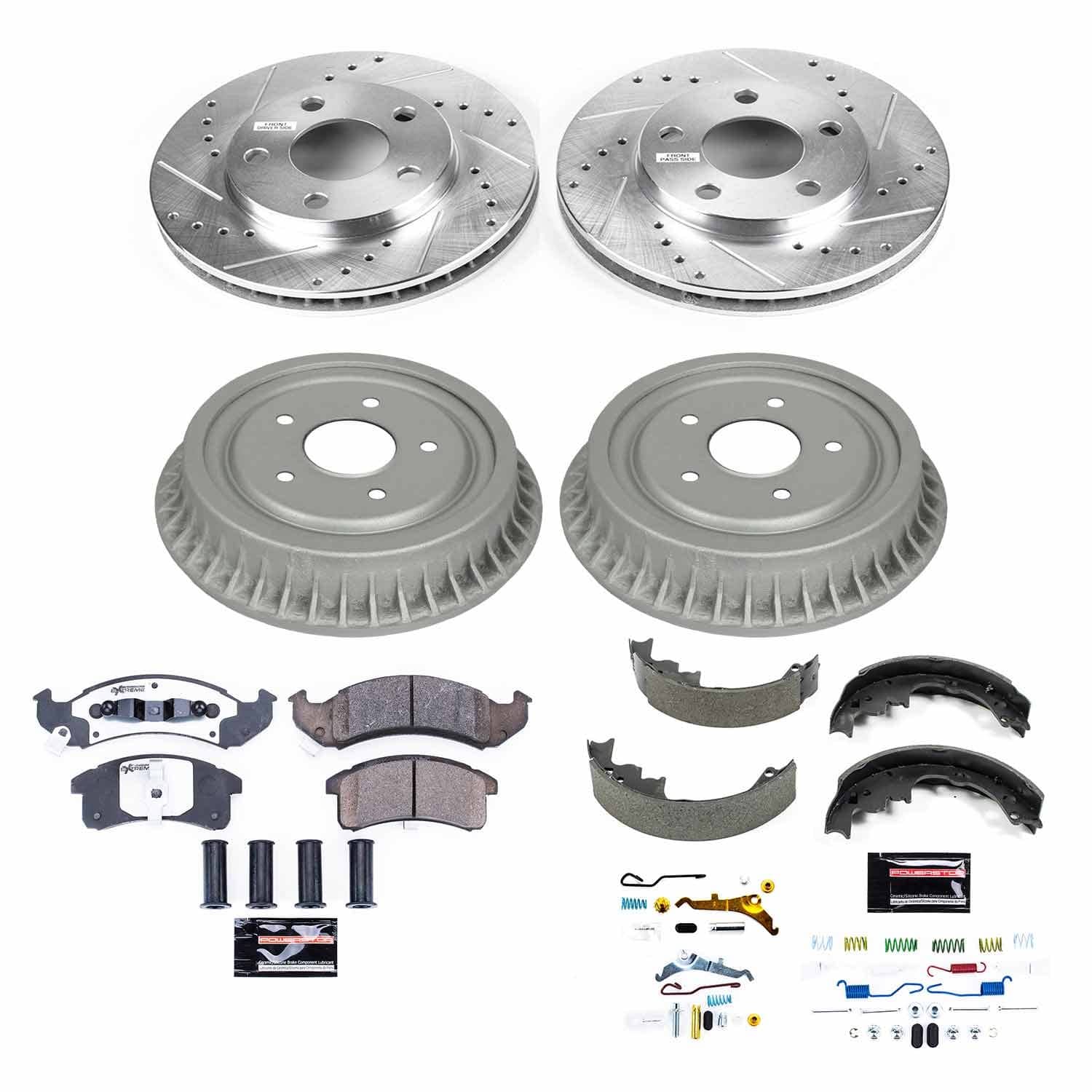 Power Stop - K15441DK-26 - Complete Vehicle Disc/Drum Brake Kit