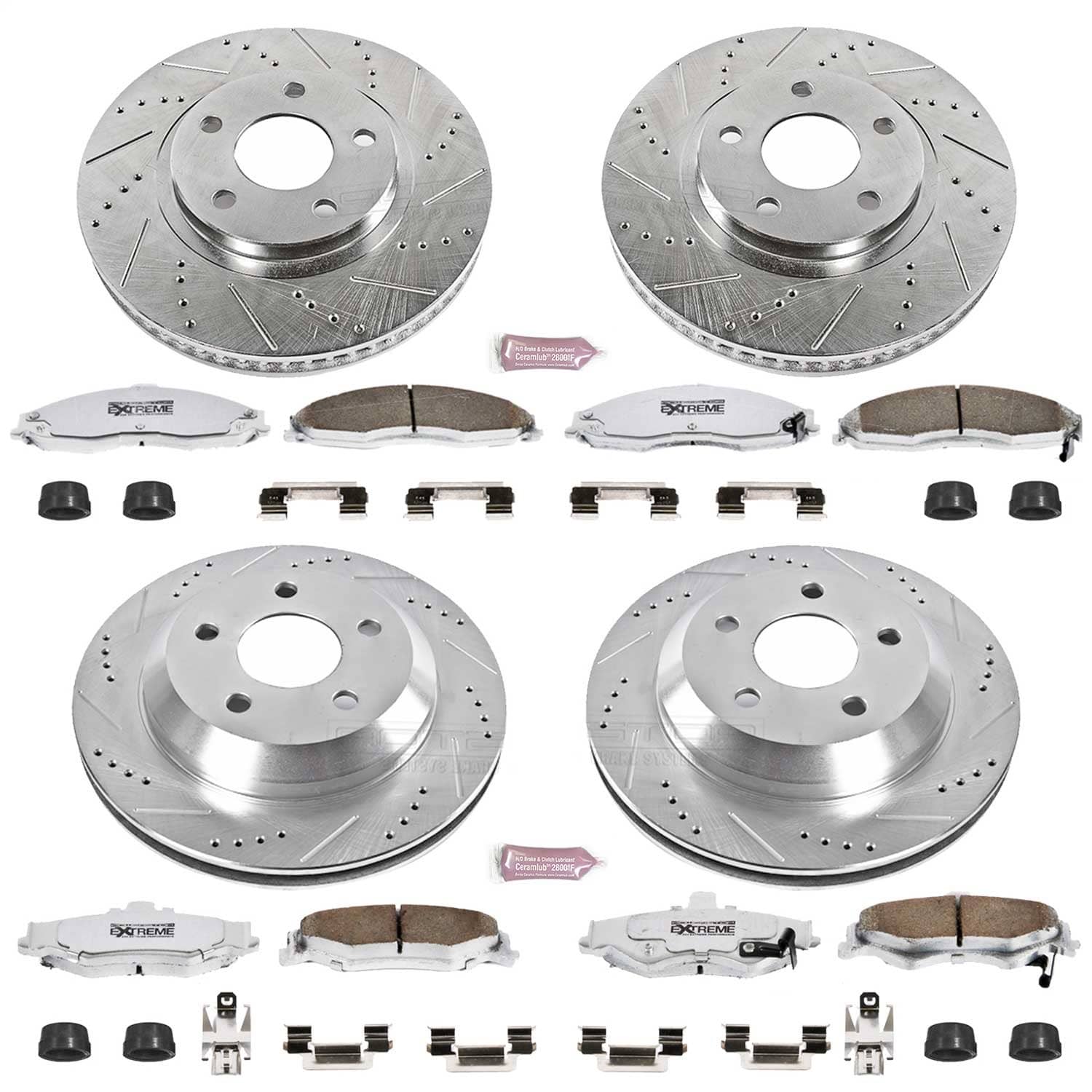 Power Stop - K1548-26 - Front and Rear - Disc Brake Pad and Rotor Kit