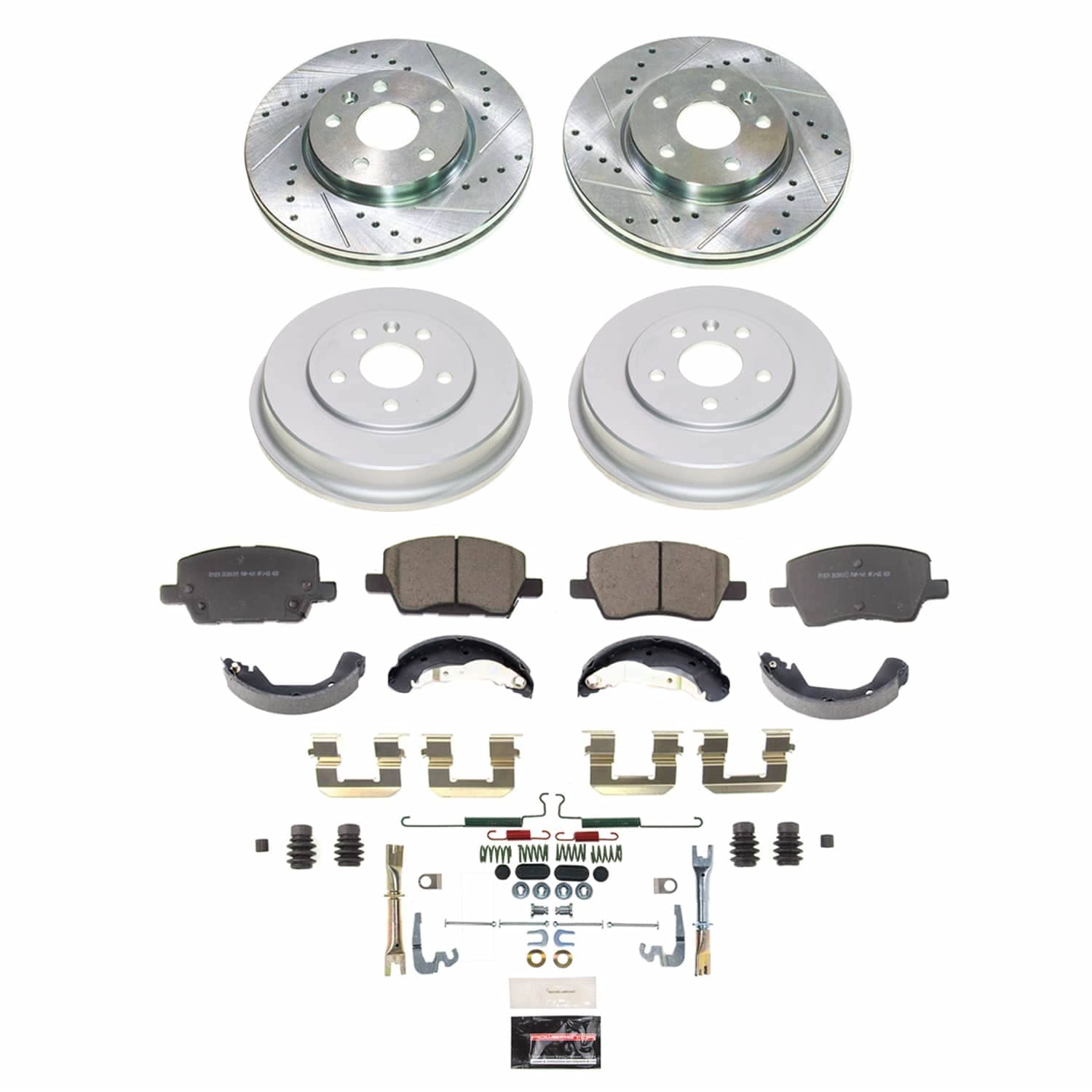 Power Stop - K15487DK - Complete Vehicle Disc/Drum Brake Kit