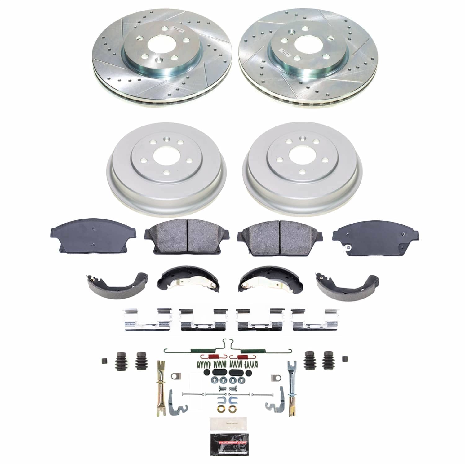 Power Stop - K15490DK - Complete Vehicle Disc/Drum Brake Kit