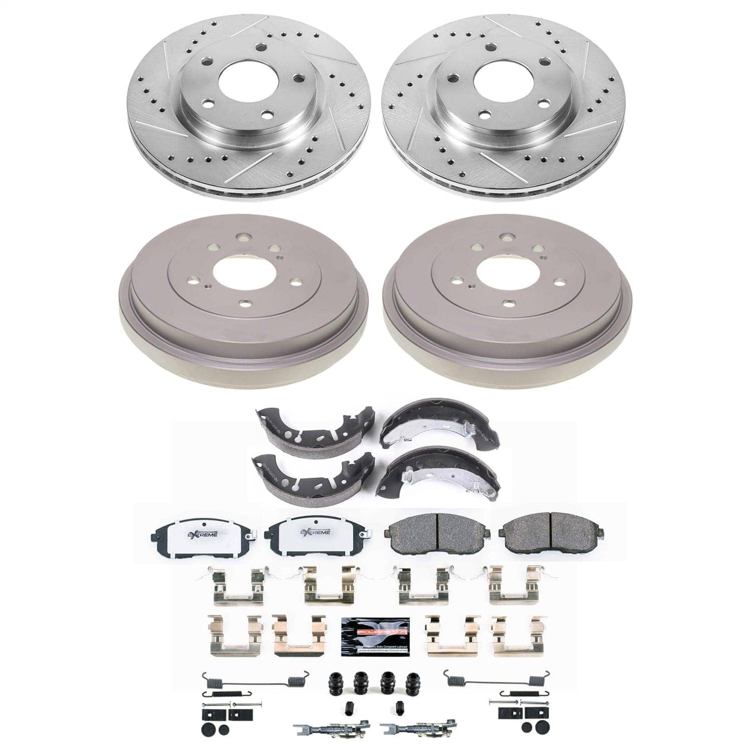 Power Stop - K15493DK-26 - Complete Vehicle Disc/Drum Brake Kit