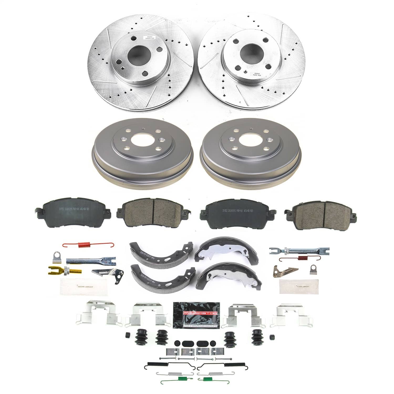 Power Stop - K15498DK - Complete Vehicle Disc/Drum Brake Kit