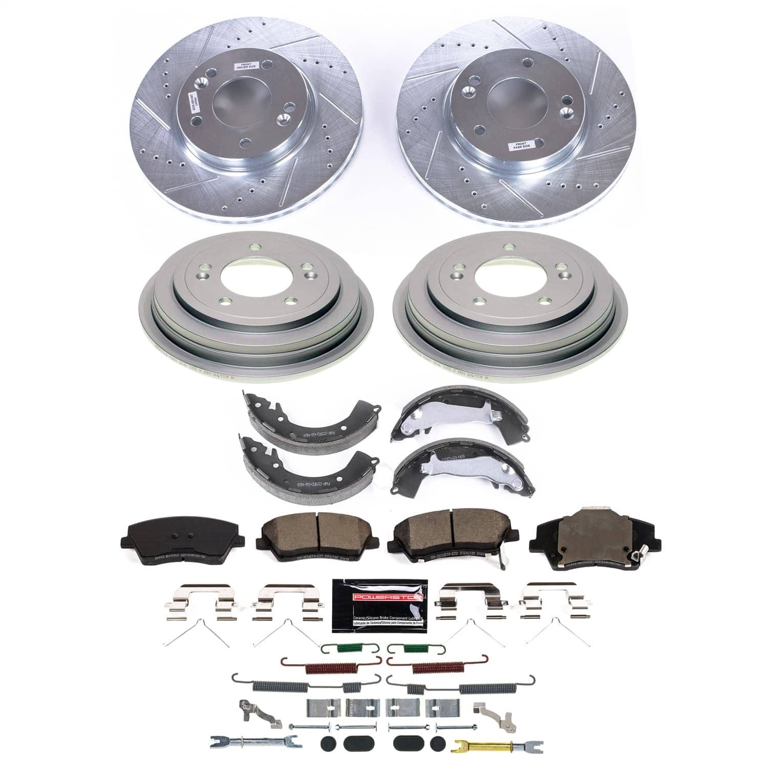 Power Stop - K15499DK - Complete Vehicle Disc/Drum Brake Kit