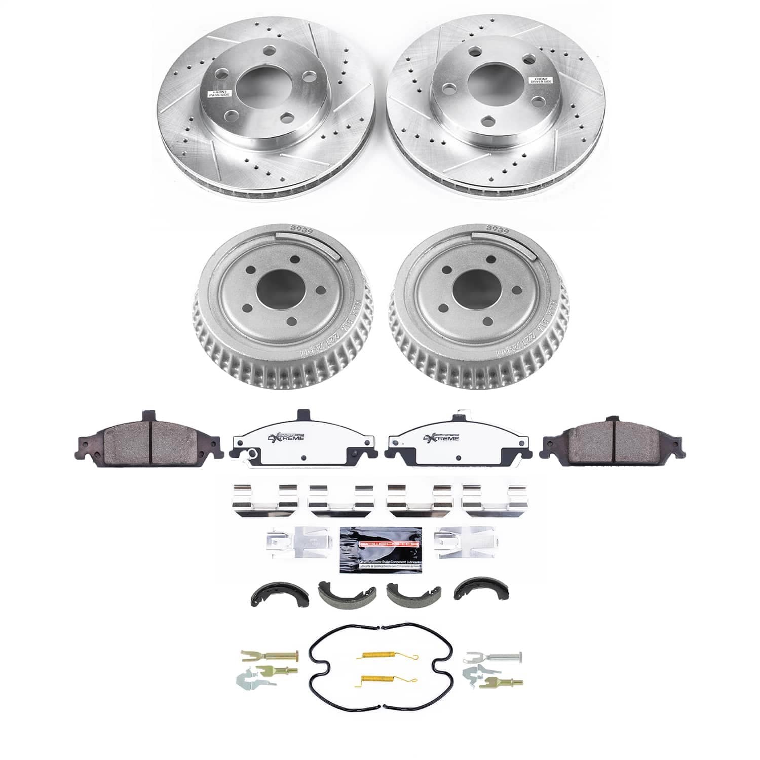 Power Stop - K15505DK - Complete Vehicle Disc/Drum Brake Kit