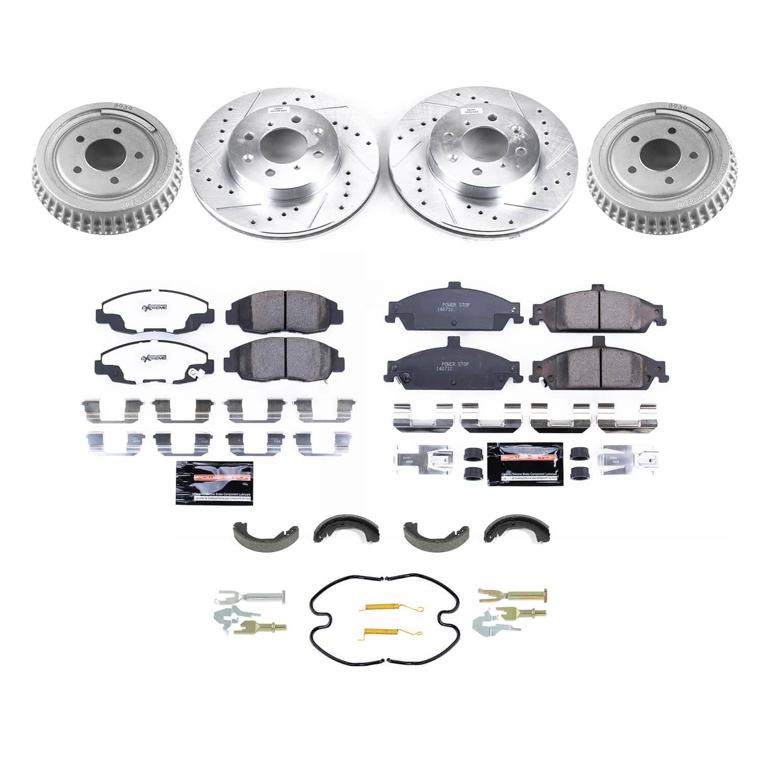 Power Stop - K15507DK - Complete Vehicle Disc/Drum Brake Kit