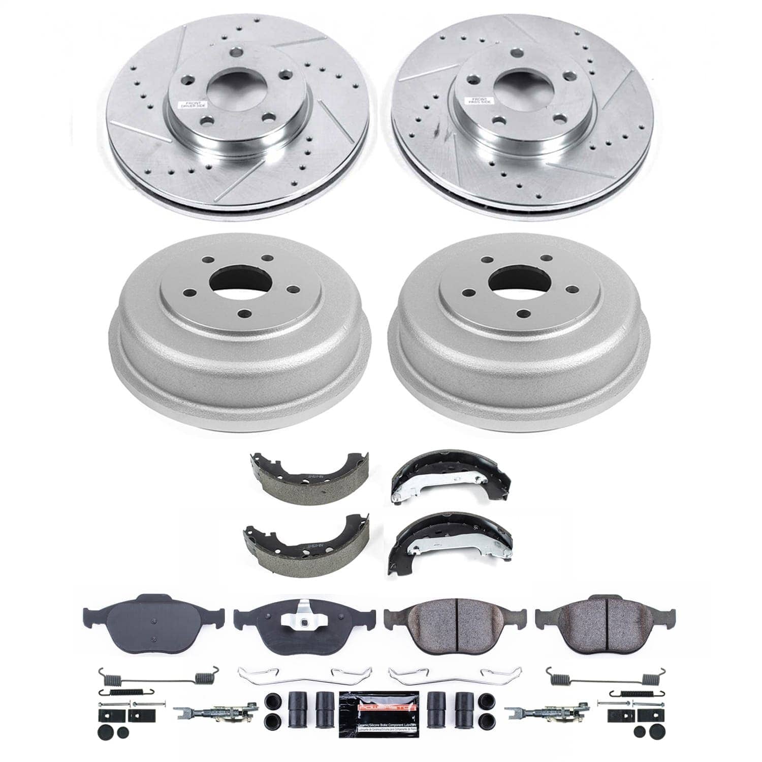 Power Stop - K15525DK - Complete Vehicle Disc/Drum Brake Kit