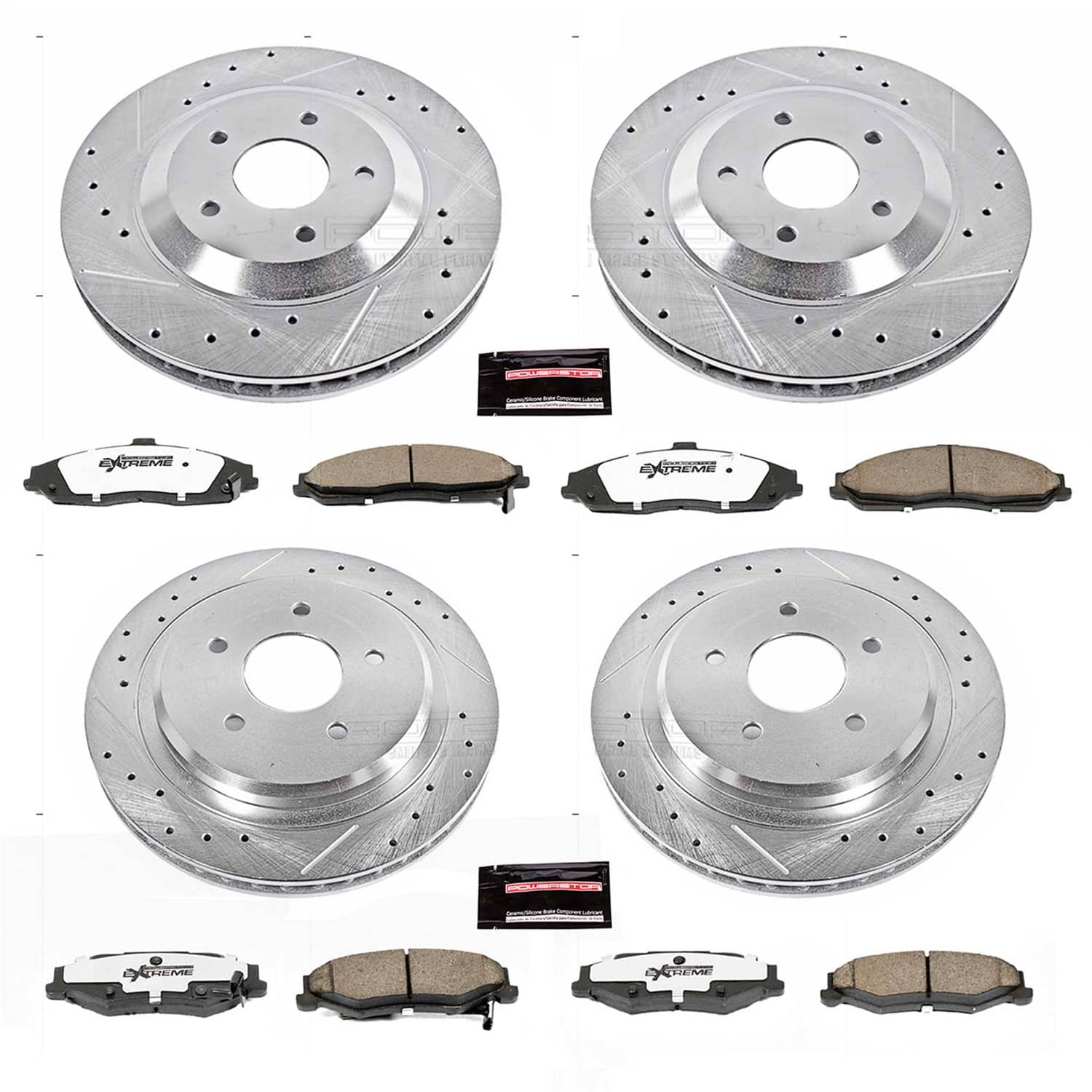 Power Stop - K1560-26 - Front and Rear - Disc Brake Pad and Rotor Kit
