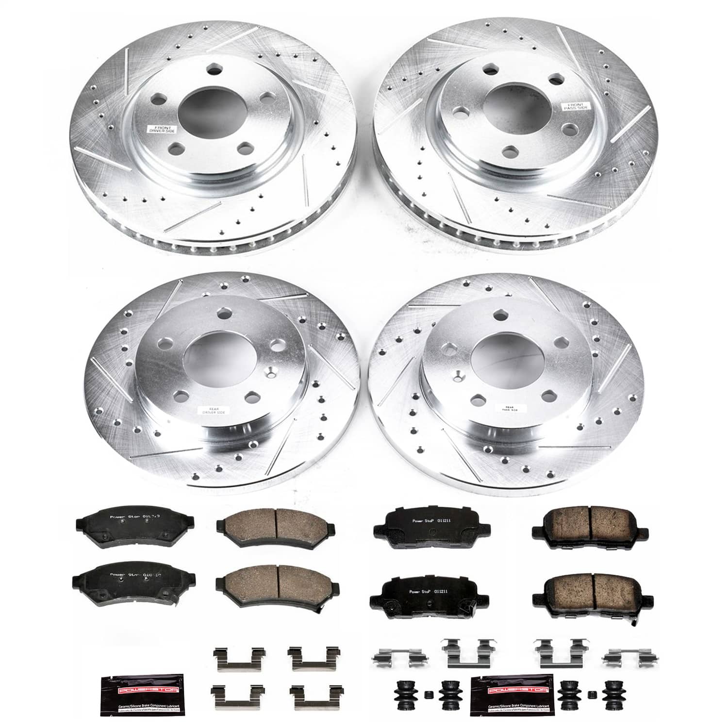 Power Stop - K1589 - Front and Rear - Disc Brake Pad and Rotor Kit